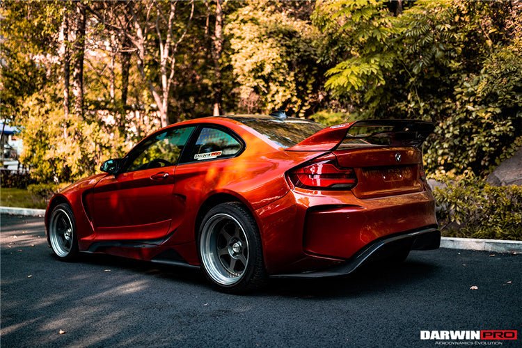 2014-2019 BMW 2 Series F22 VR Style Partial Carbon Fiber Wide Body Full Body Kit - Image 15