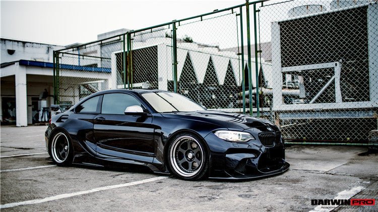 2016-2020 BMW M2 F87 VR Style Partial Carbon Fiber Wide Full Body kit - Image 13