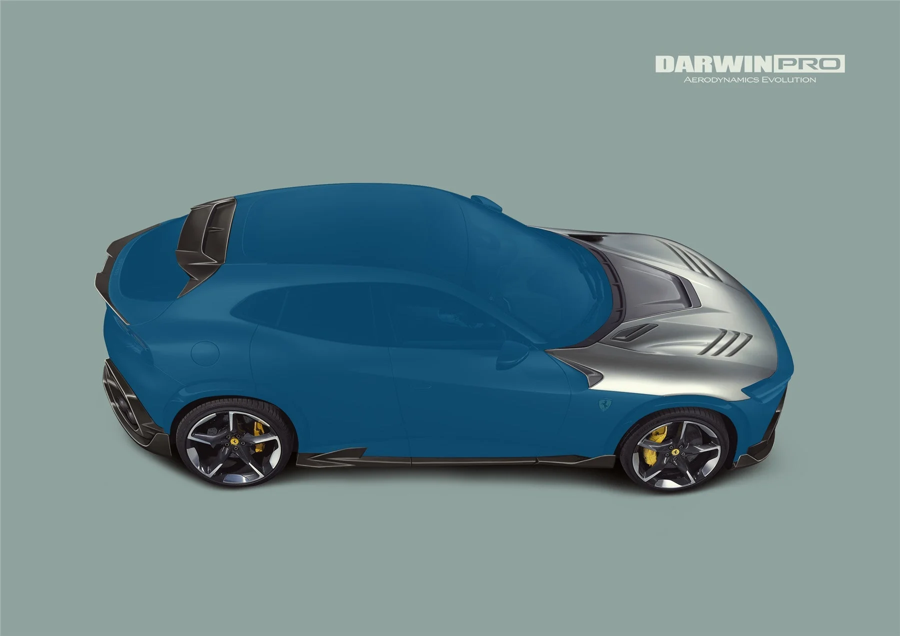 2023-UP Ferrari Purosangue F175 Carbon Fiber Hood DarwinPRO iMP Design - Image 10