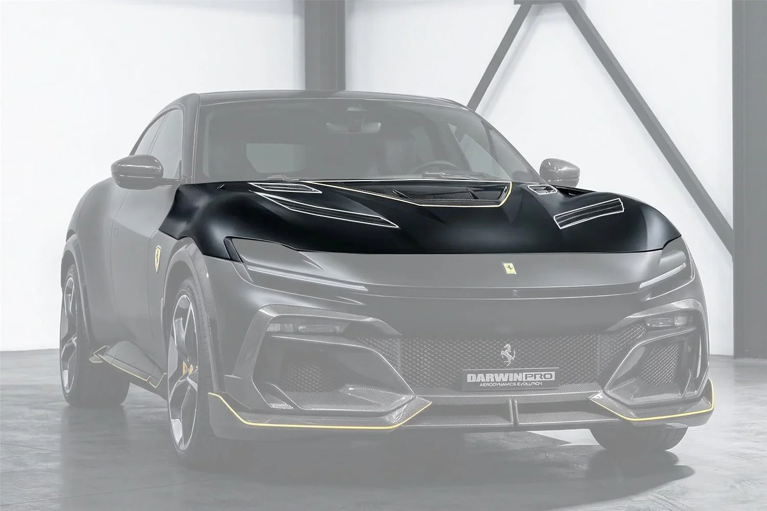 2023-UP Ferrari Purosangue F175 Carbon Fiber Hood DarwinPRO iMP Design - Image 12