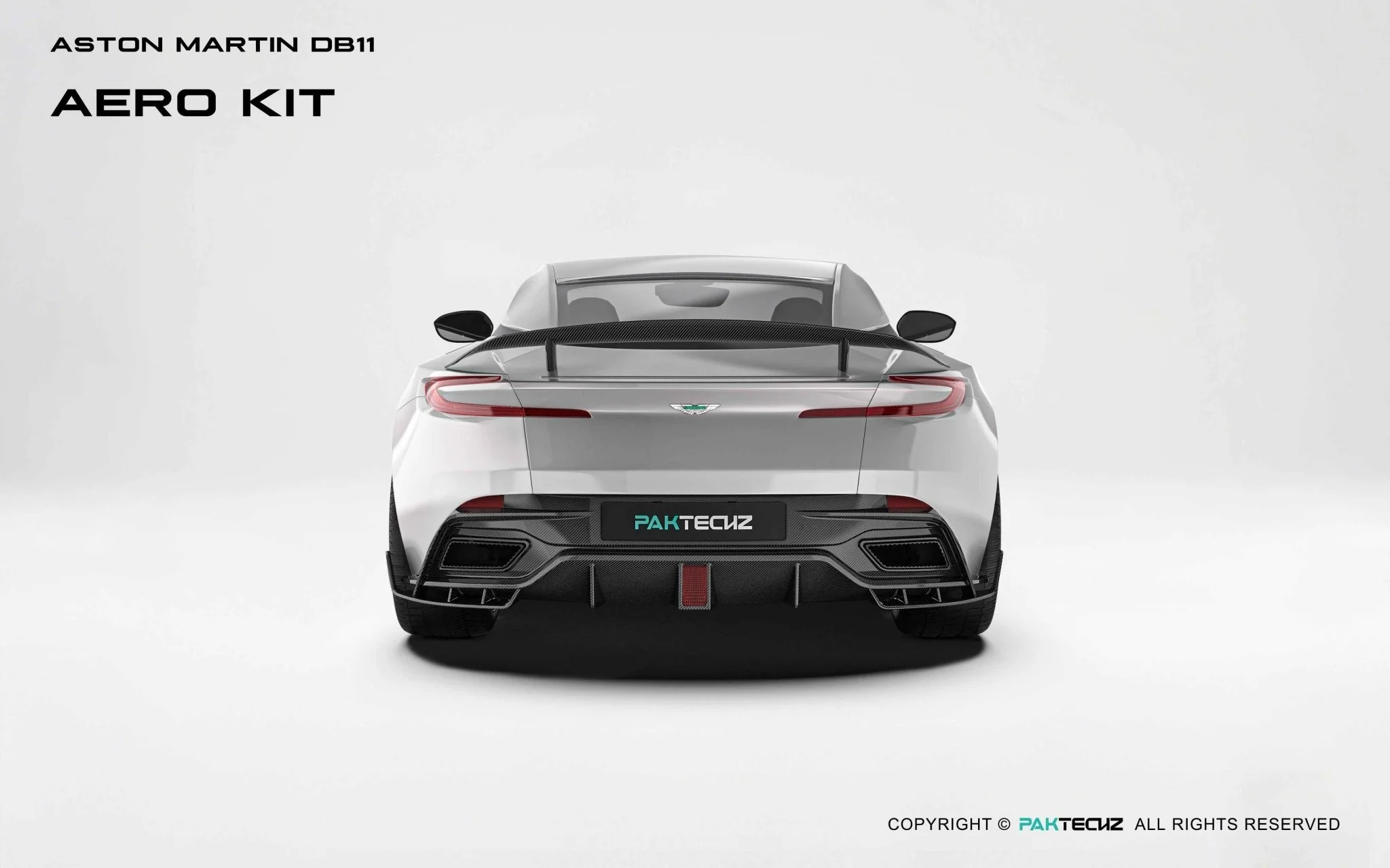 Aston Martin DB11 Paktechz Full Dry Carbon Aerodynamics kit - Image 11