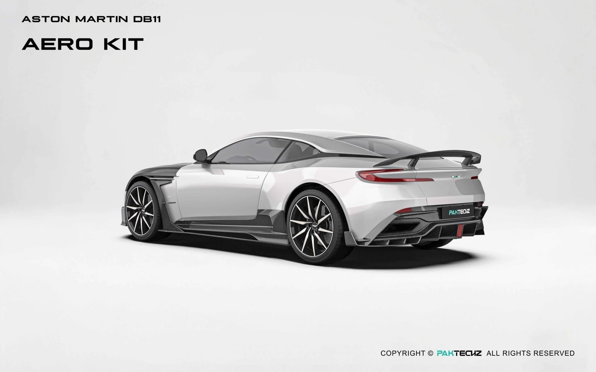 Aston Martin DB11 Paktechz Full Dry Carbon Aerodynamics kit - Image 14