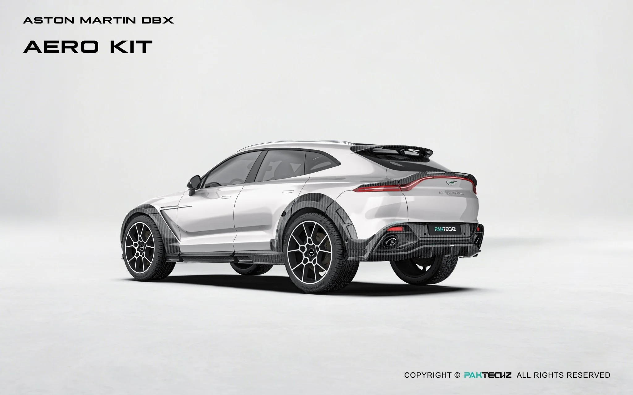 Aston Martin DBX Paktechz Full Dry Carbon Aerodynamics kit - Image 6