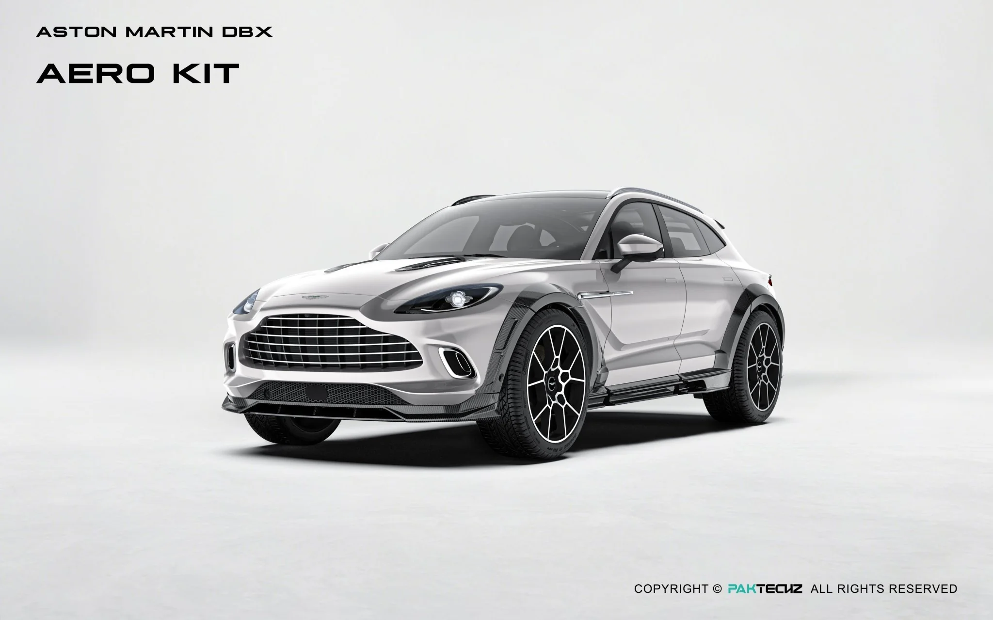 Aston Martin DBX Paktechz Full Dry Carbon Aerodynamics kit - Image 8