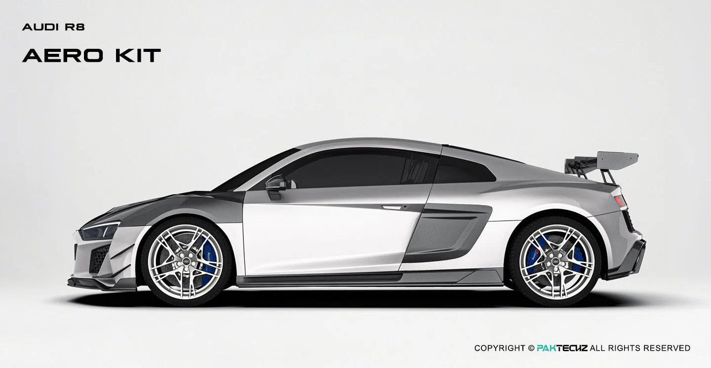 Audi R8 (Gen 2) Paktechz Full Dry Carbon Aerodynamics kit (2019-2023) - Image 17