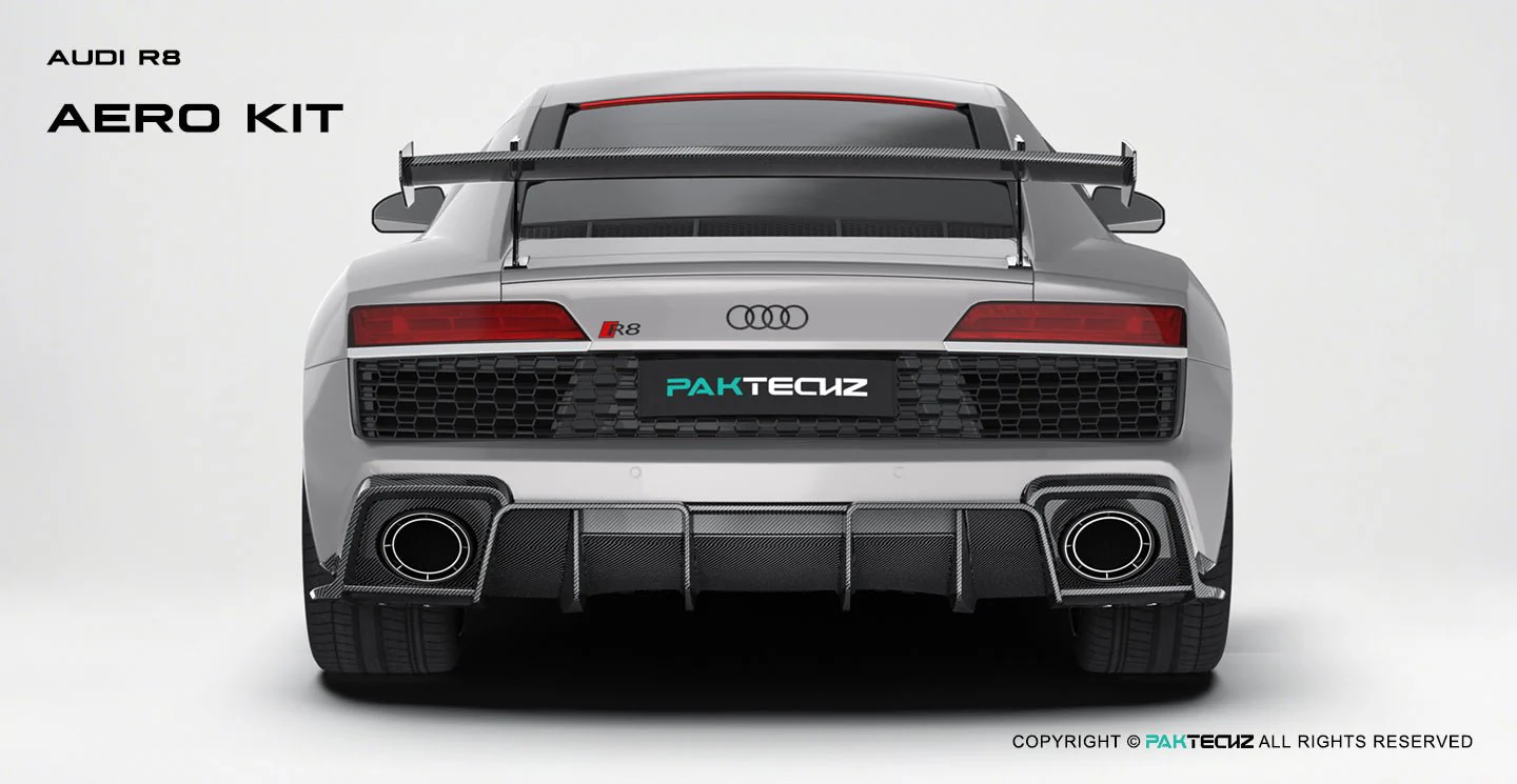 Audi R8 (Gen 2) Paktechz Full Dry Carbon Aerodynamics kit (2019-2023) - Image 22