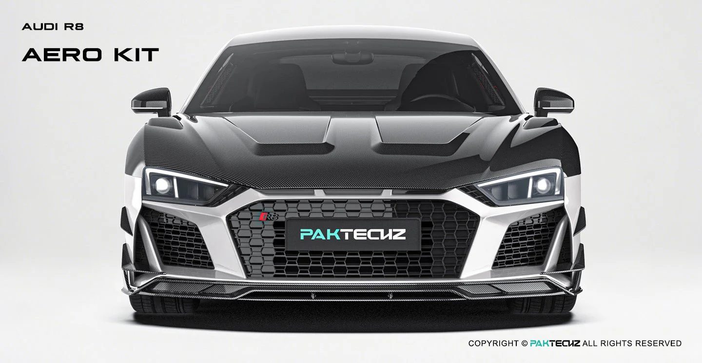 Audi R8 (Gen 2) Paktechz Full Dry Carbon Aerodynamics kit (2019-2023) - Image 16