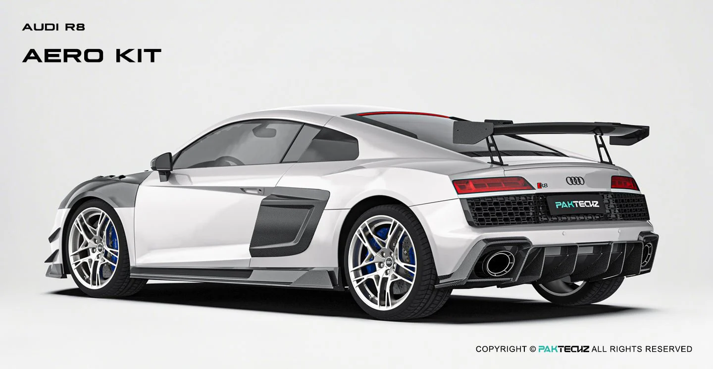 Audi R8 (Gen 2) Paktechz Full Dry Carbon Aerodynamics kit (2019-2023) - Image 19