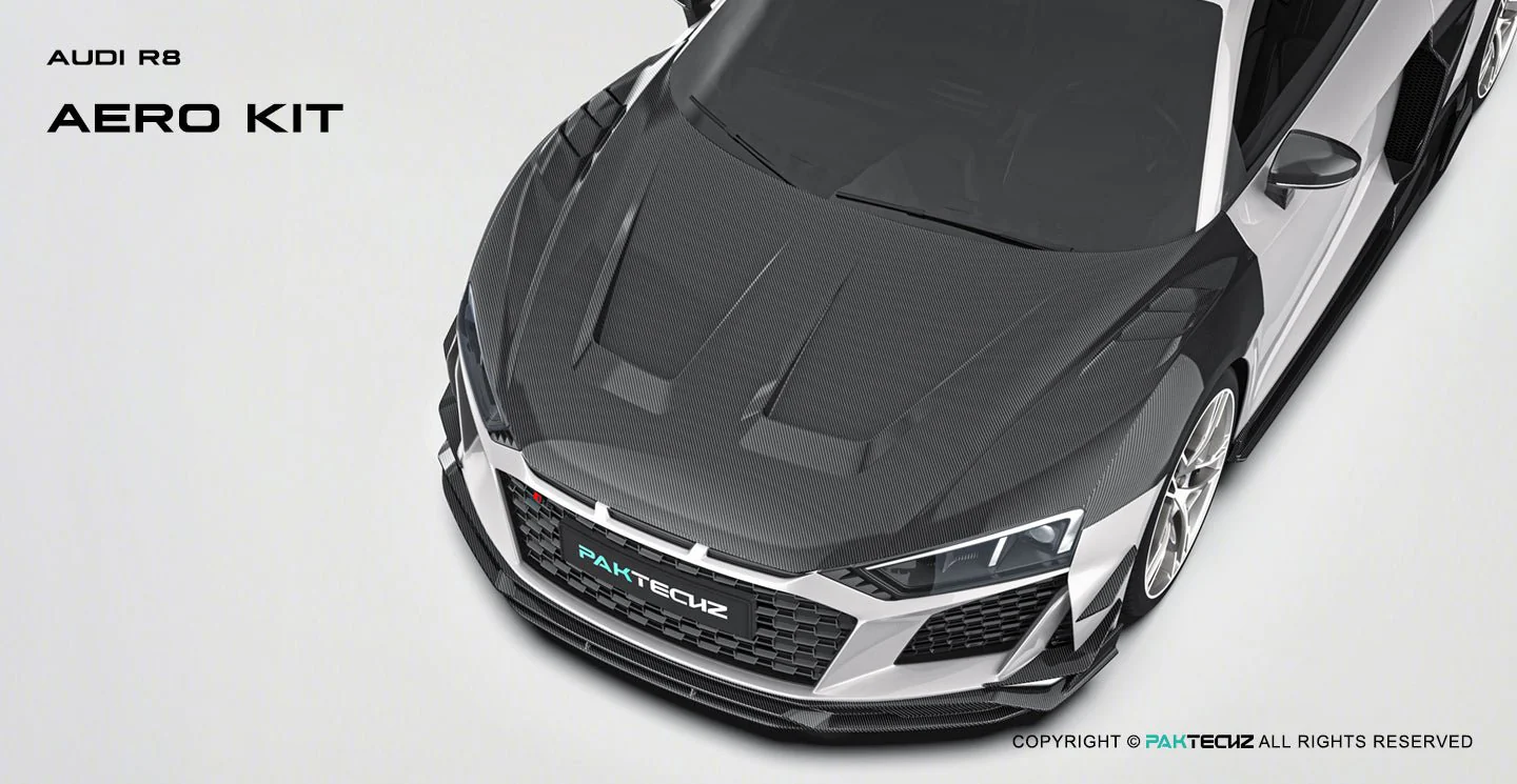 Audi R8 (Gen 2) Paktechz Full Dry Carbon Aerodynamics kit (2019-2023) - Image 20