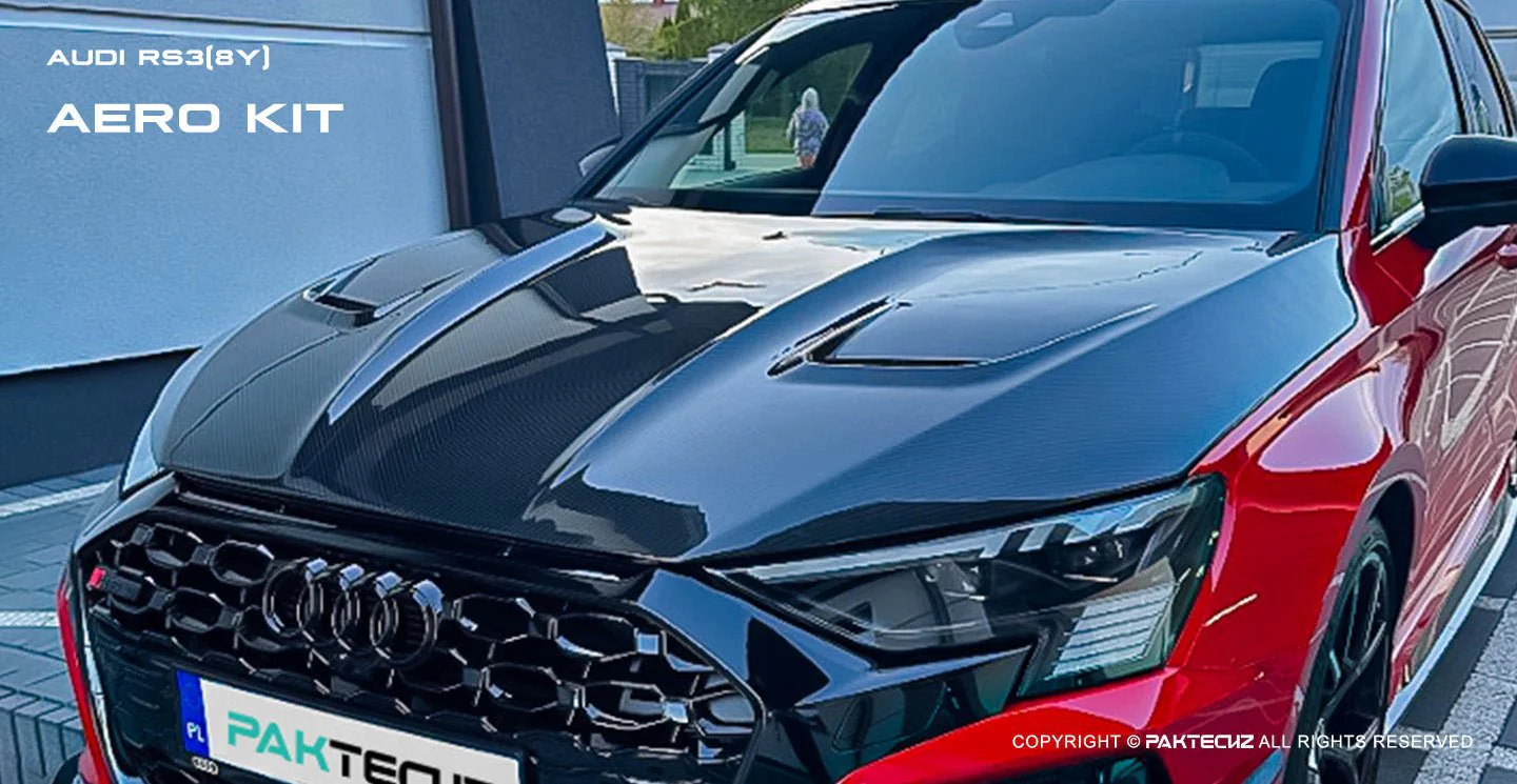 Audi RS3 8Y Paktechz Design Carbon Fiber Hood (Audi RS3 8Y Sportback/Saloon/Sedan) - Image 13