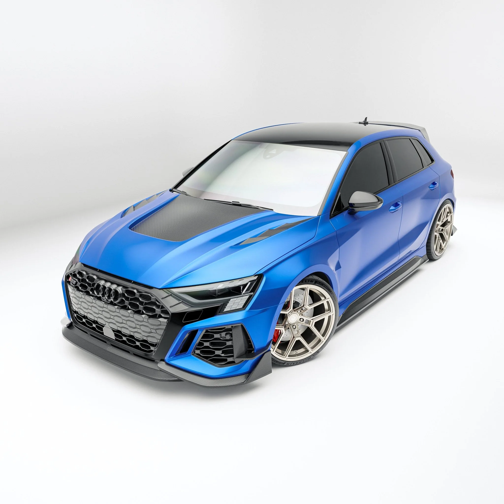 Audi RS3 8Y Sportback Carbon Fiber Hood - Image 3