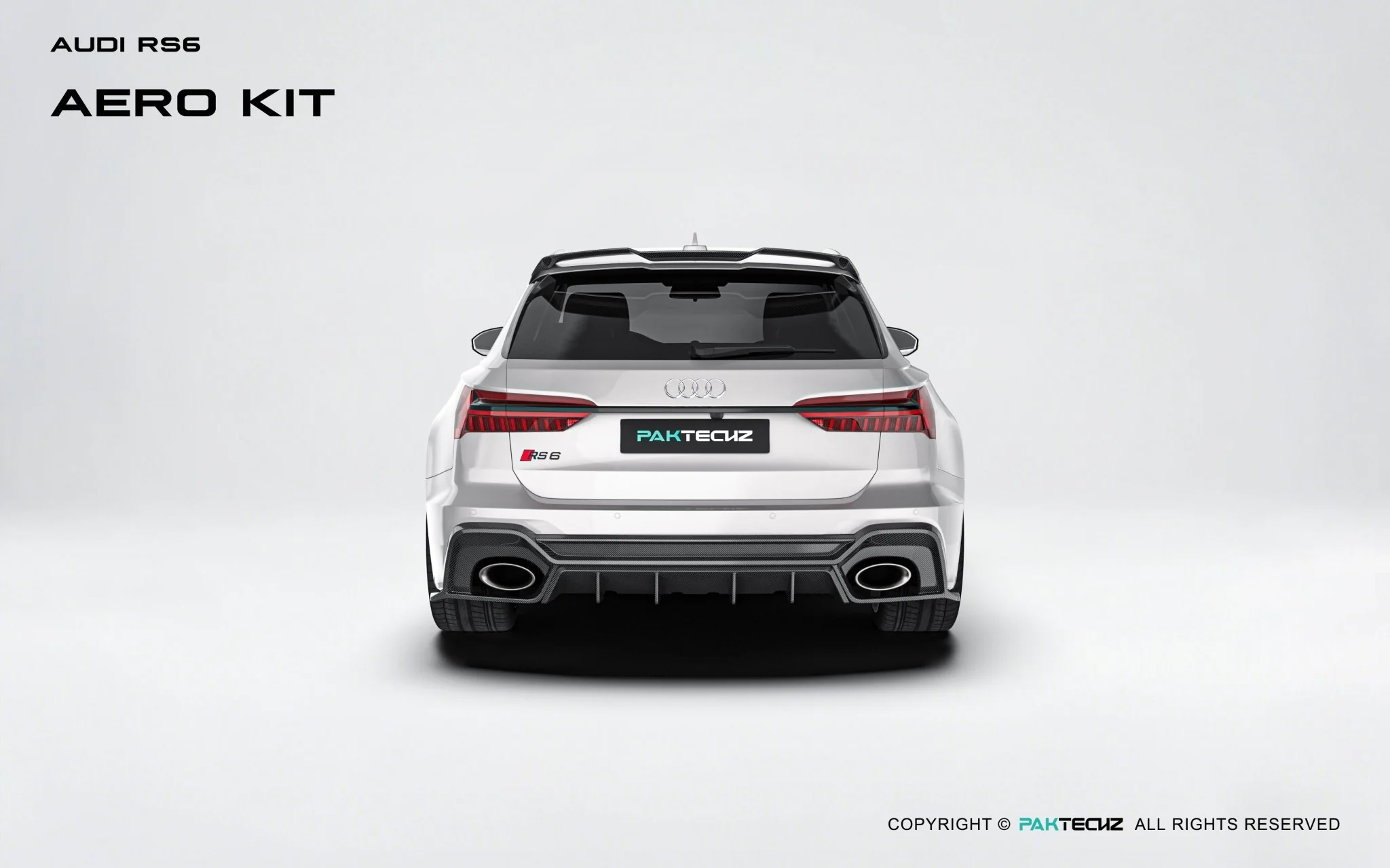 Audi RS6 C8 Paktechz Full Dry Carbon Aerodynamics kit - Image 4
