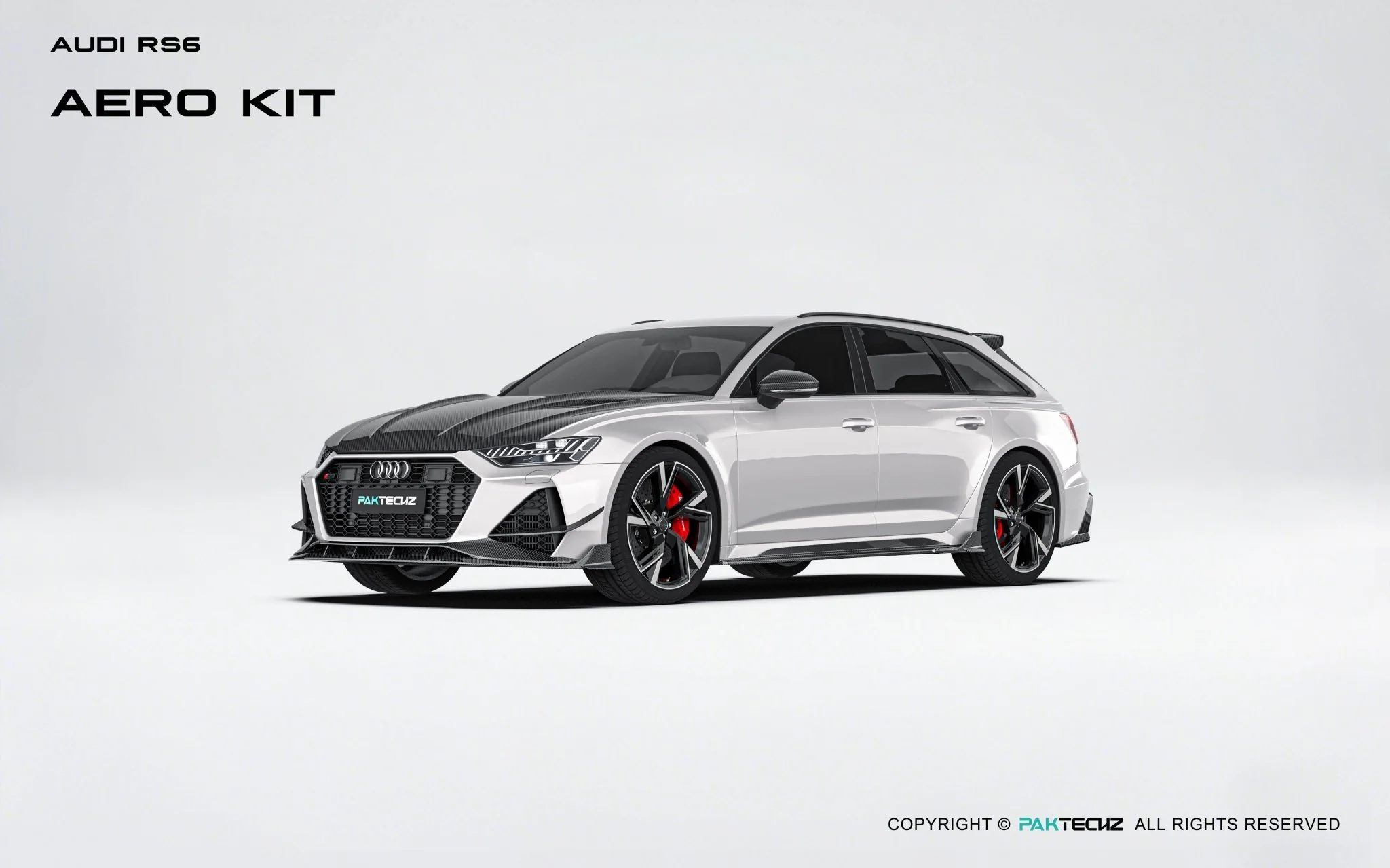 Audi RS6 C8 Paktechz Full Dry Carbon Aerodynamics kit - Image 5