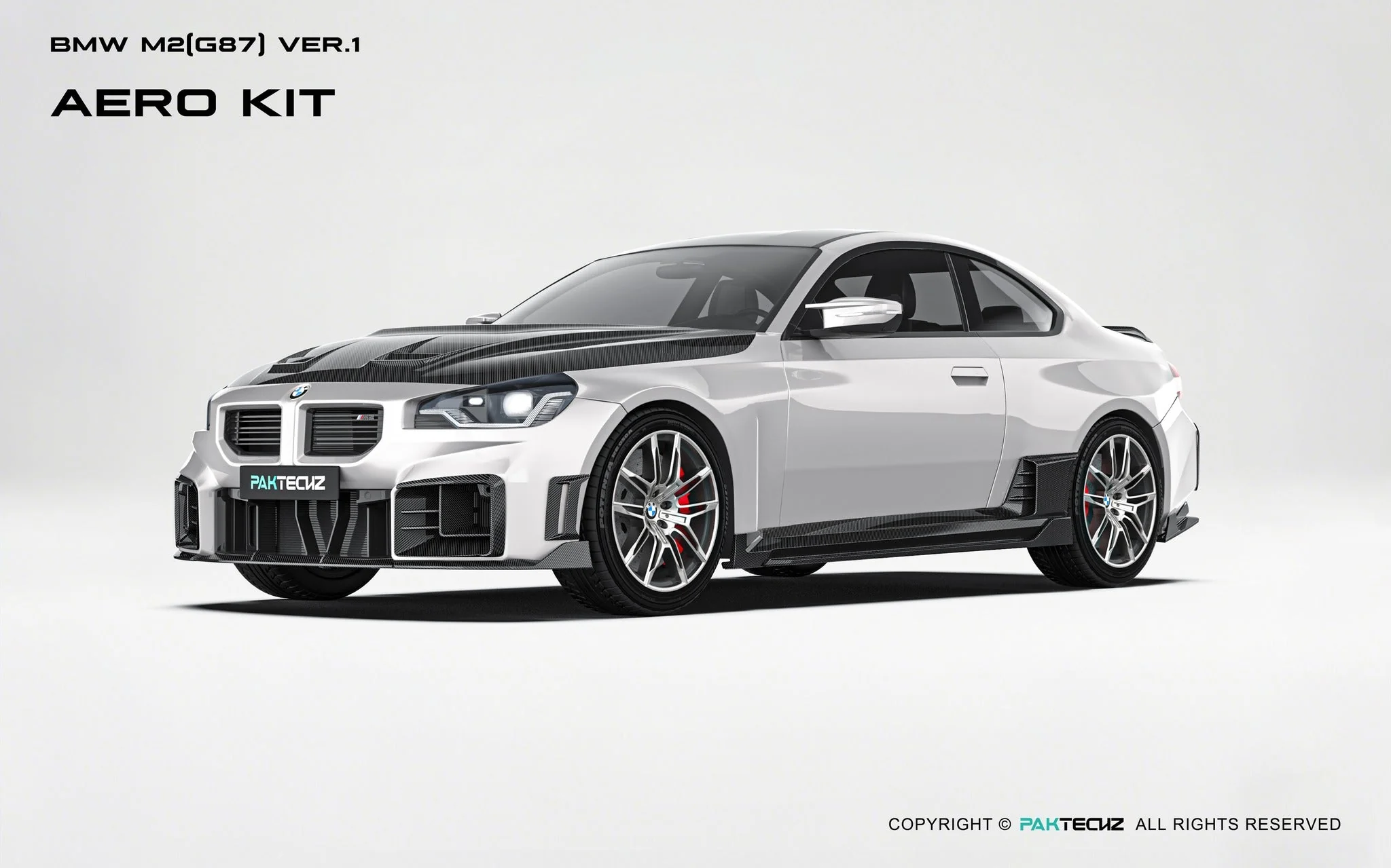 BMW M2（G87) Paktechz Dry Carbon Full Aerodynamics kit - Image 3