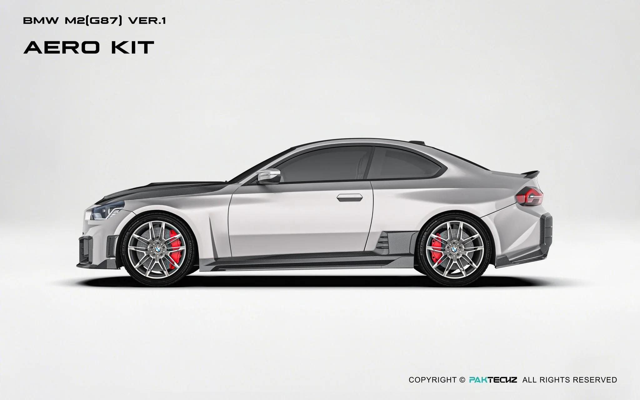BMW M2（G87) Paktechz Dry Carbon Full Aerodynamics kit - Image 4