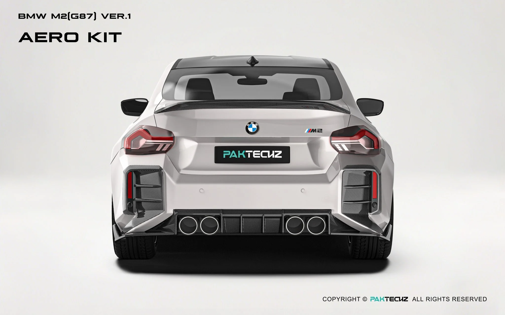 BMW M2（G87) Paktechz Dry Carbon Full Aerodynamics kit - Image 6
