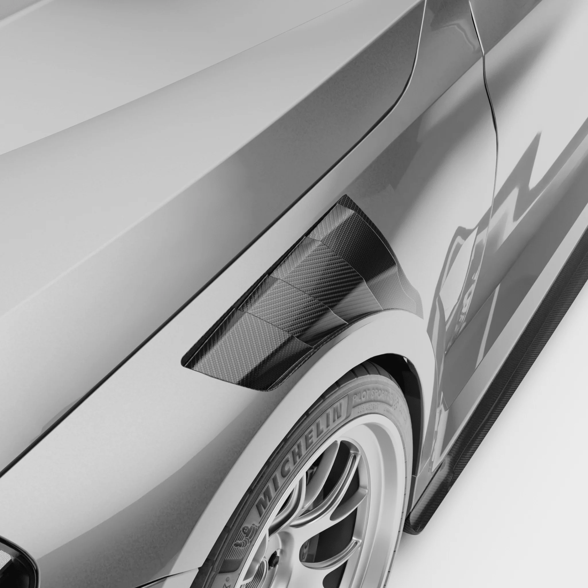 BMW M2 G87 Carbon Fiber Hybrid Front Fenders - Image 8