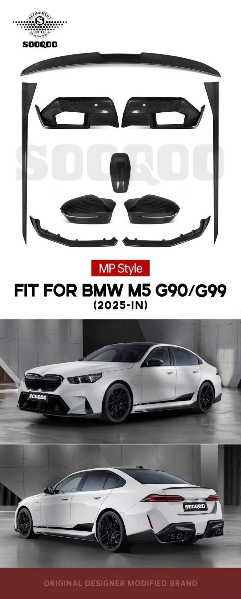 BMW M5 Dry Carbon Kit for 2025+ M5 G90/G99 2025+ Modification FULL KIT - Image 3