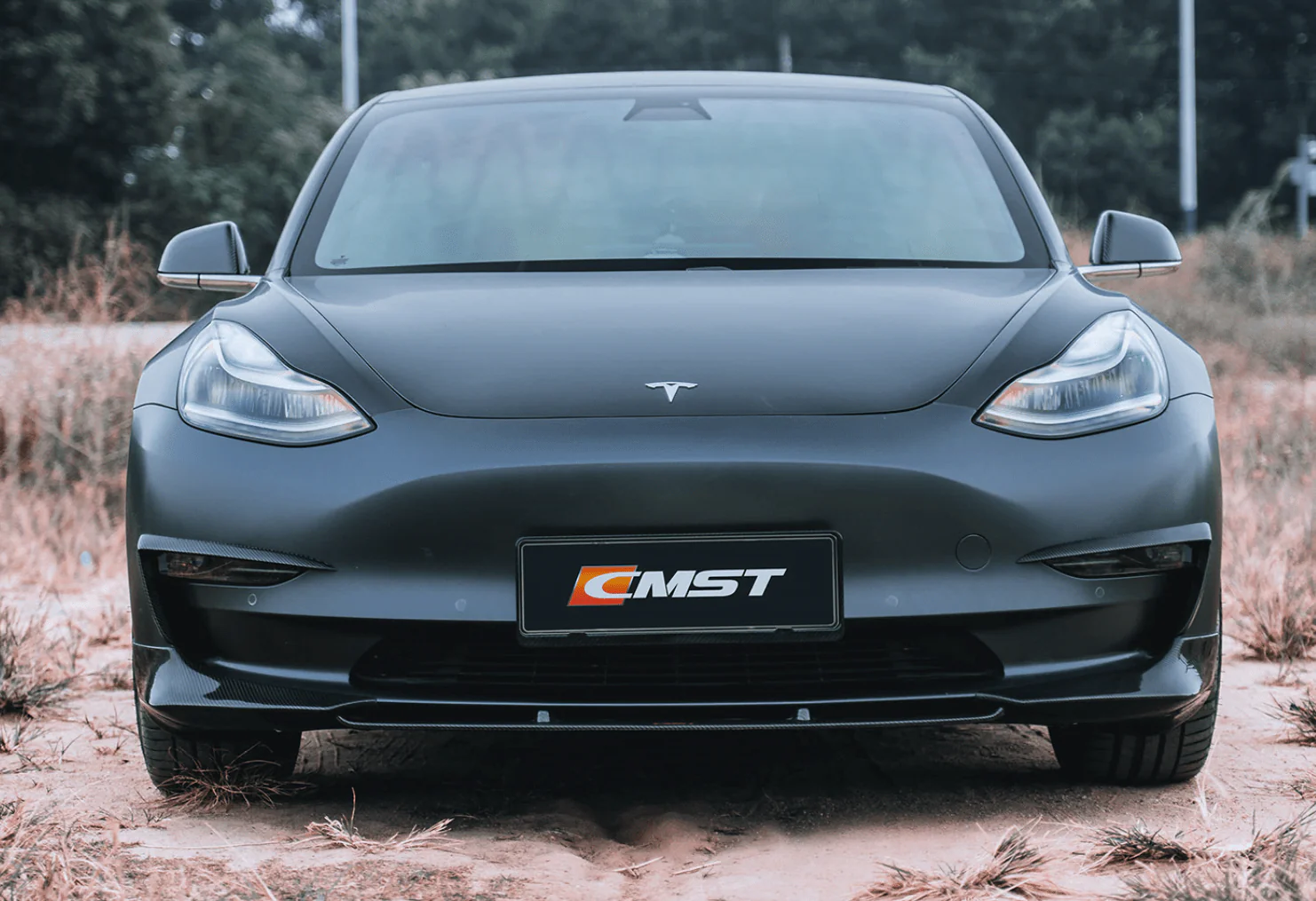 CMST Carbon Fiber Full Body Kit Style A for Tesla Model 3 - Image 5