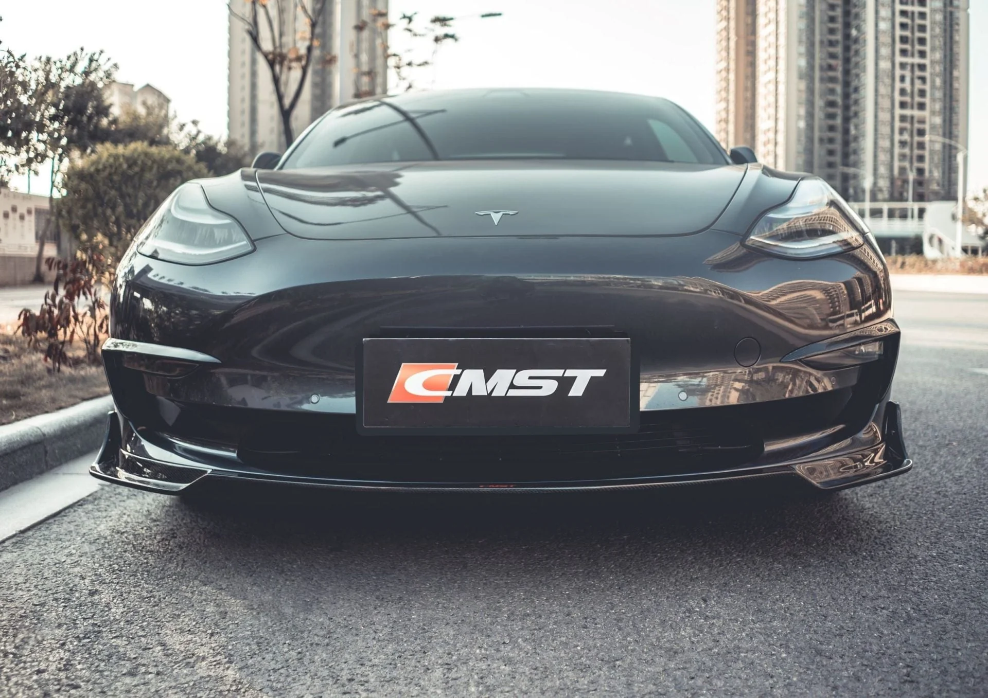 CMST Carbon Fiber Full Body Kit Style B for Tesla Model 3 - Image 15