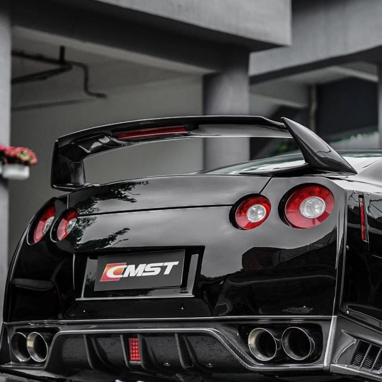 CMST Carbon Fiber Rear Spoiler for Nissan GTR GT-R R35 2008-2016 - Image 2
