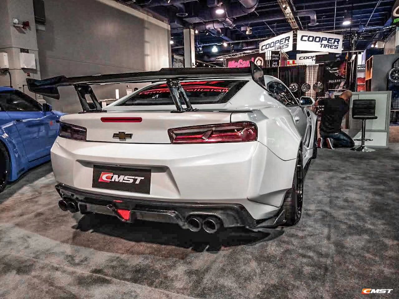 CMST Carbon Fiber Rear Spoiler Wing (7 Pcs) for Chevrolet Camaro 2016-ON - Image 5