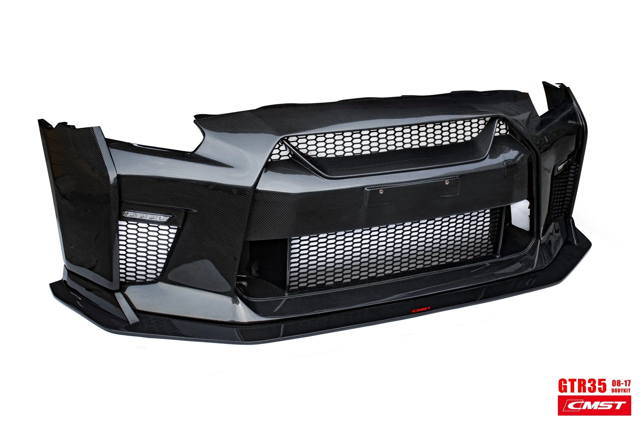 CMST Carbon Fiber Stage 1 Front Bumper & Lip for Nissan GTR GT-R R35 2008-2016 Facelift Conversion - Image 29
