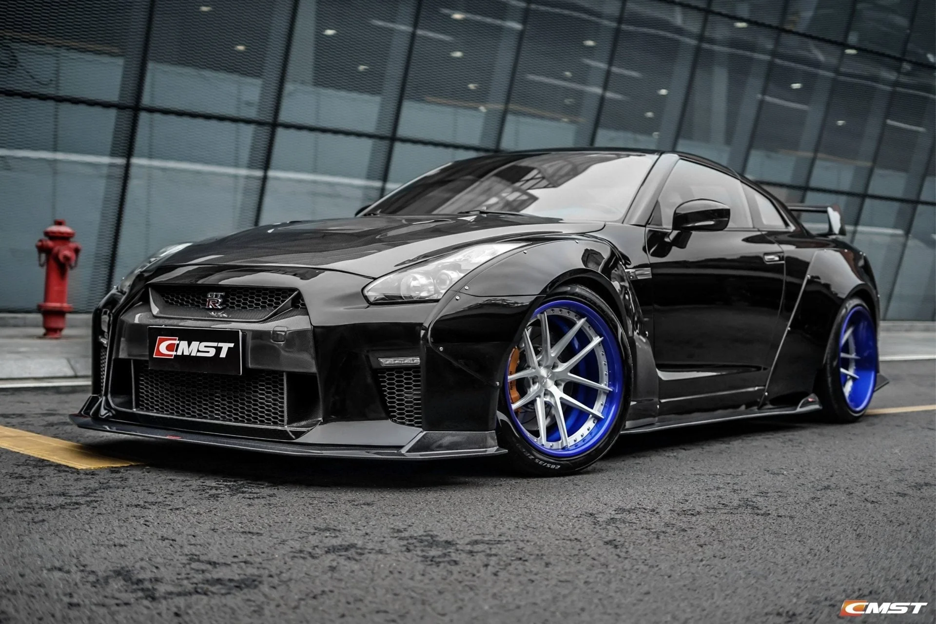 CMST Carbon Fiber Stage 1 Front Bumper & Lip for Nissan GTR GT-R R35 2008-2016 Facelift Conversion - Image 8