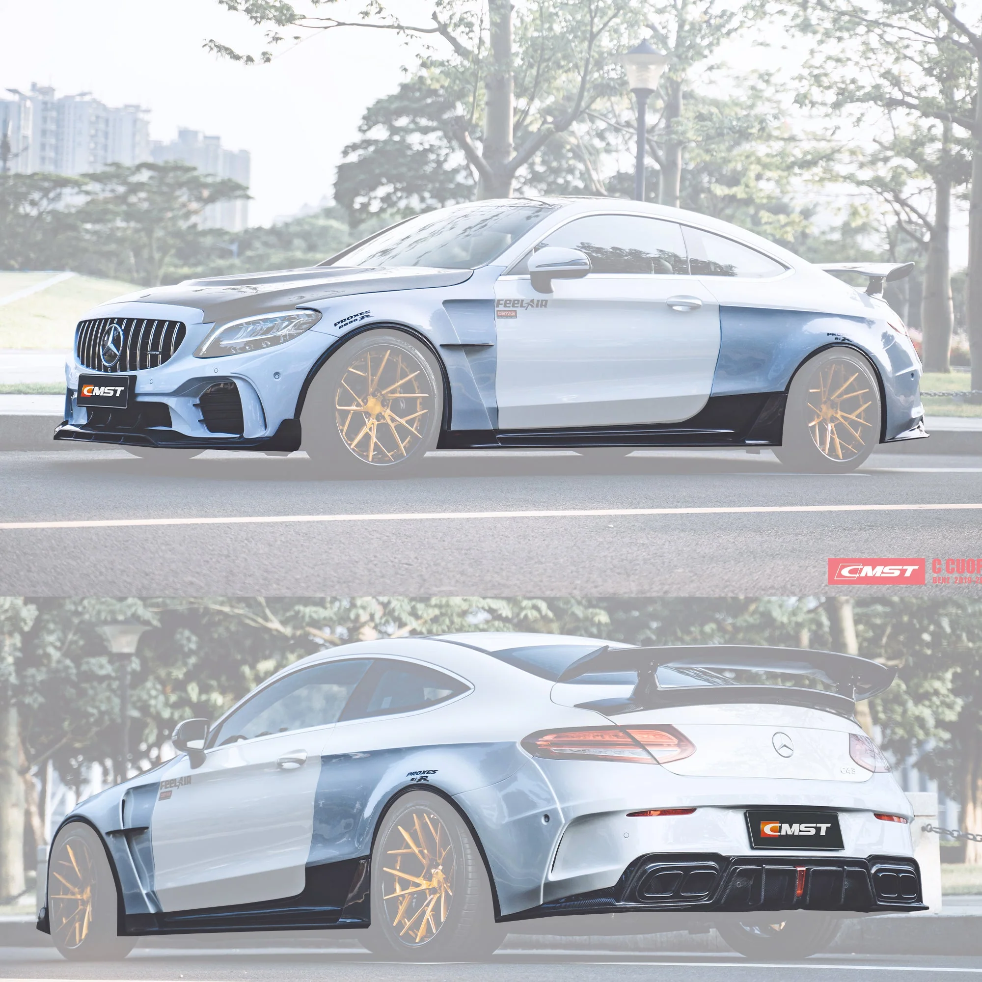 CMST Carbon Fiber Wide Body Kit for Mercedes-Benz C43 C300 C Coupe 2015-ON
