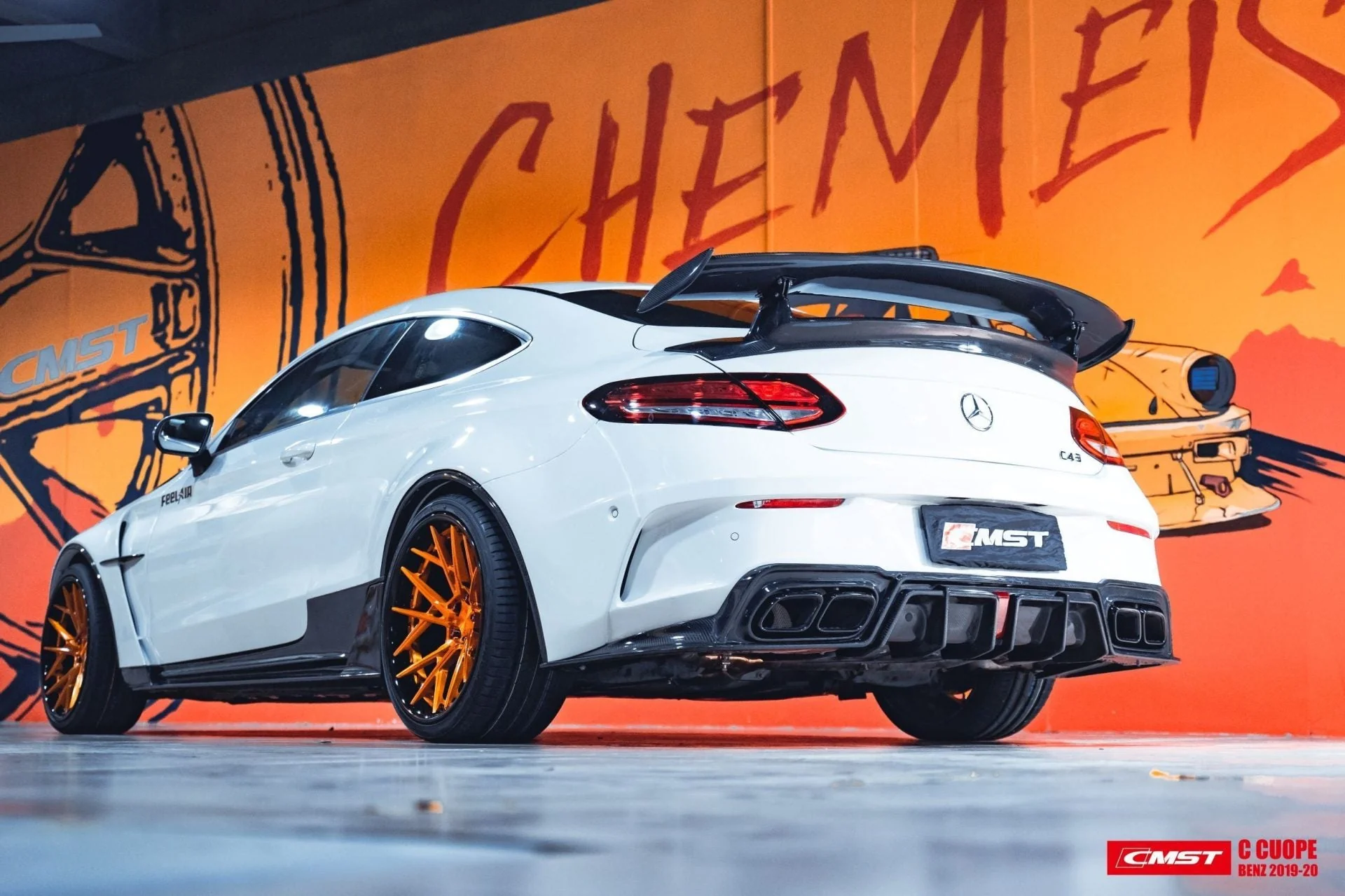 CMST Carbon Fiber Wide Body Kit for Mercedes-Benz C43 C300 C Coupe 2015-ON - Image 23