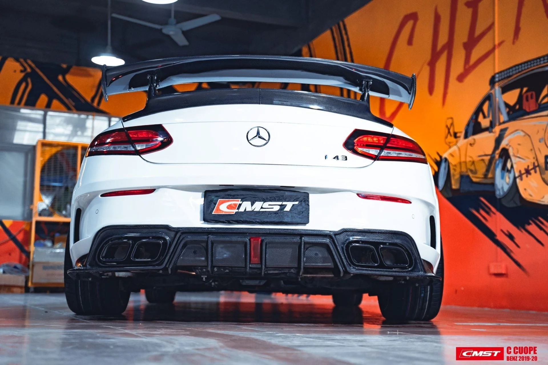 CMST Carbon Fiber Wide Body Kit for Mercedes-Benz C43 C300 C Coupe 2015-ON - Image 27