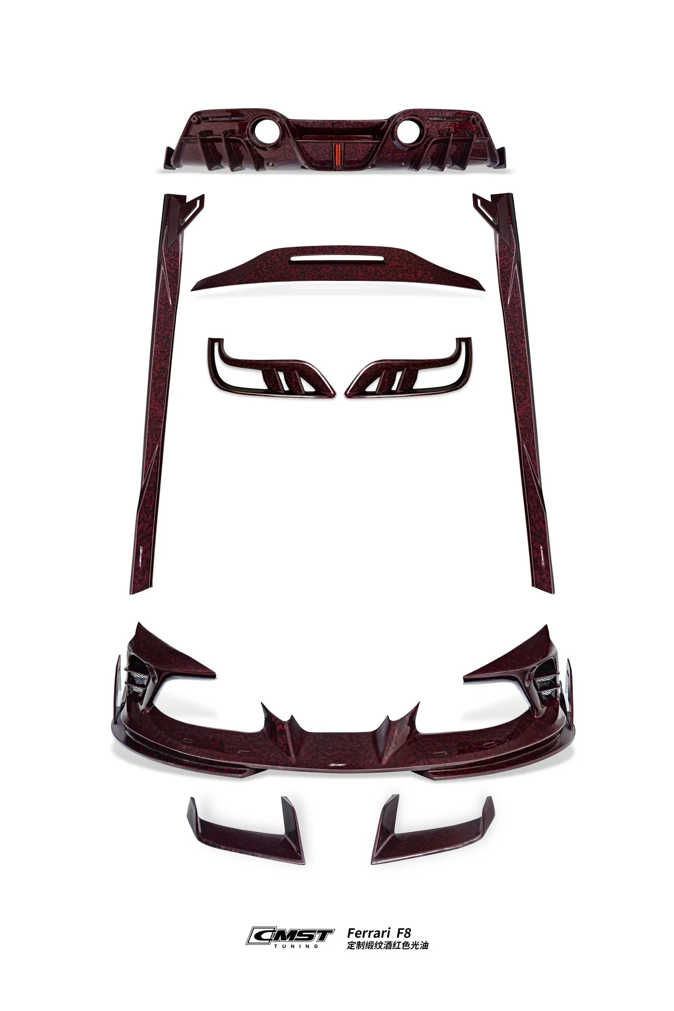 CMST Ferrari F8 Prepreg / Dry-Carbon Fibre Bodykit - Image 12