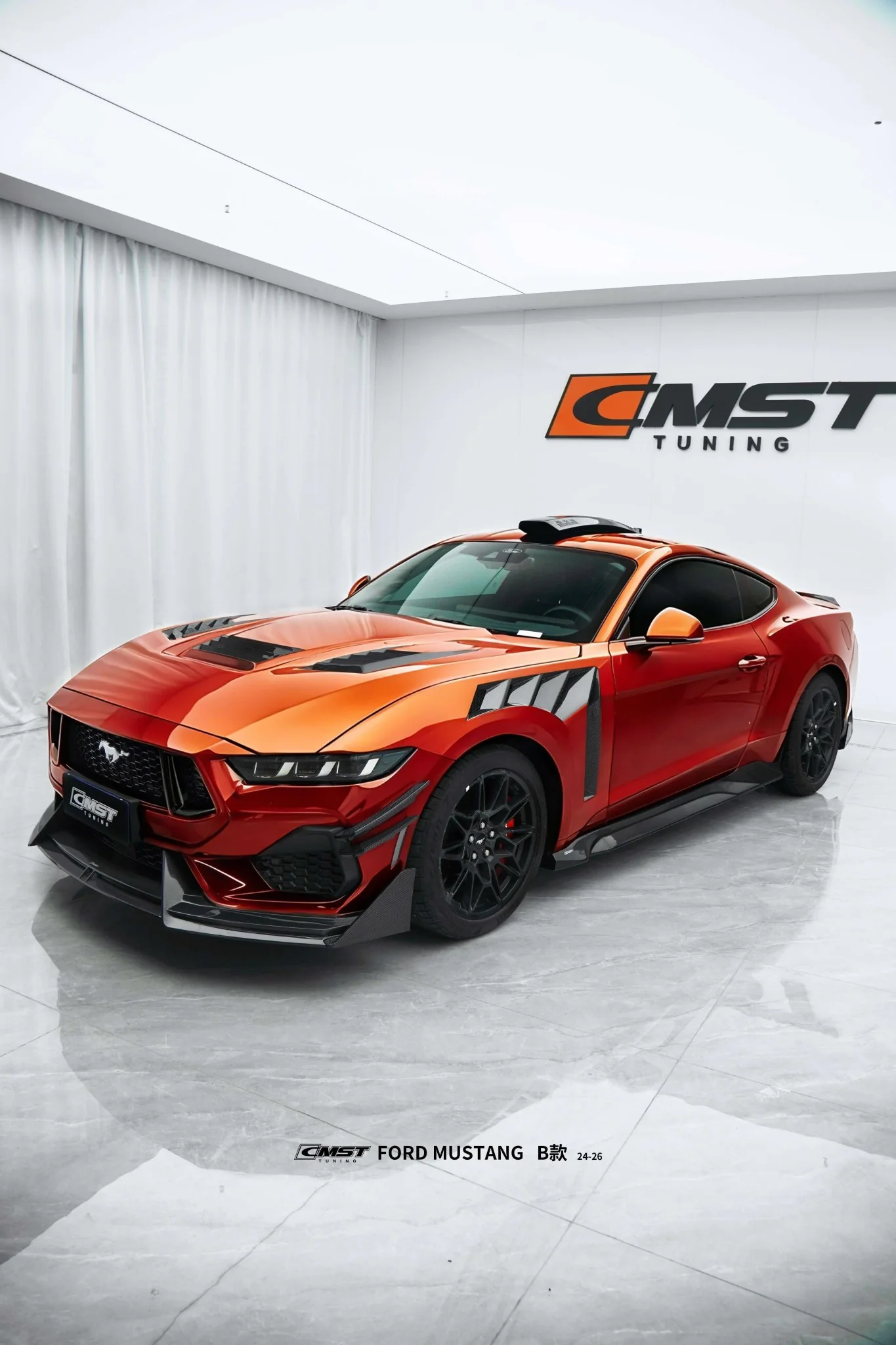 CMST Ford Mustang S650 2.3/5.0 Carbon Fibre Bonnet - Image 13