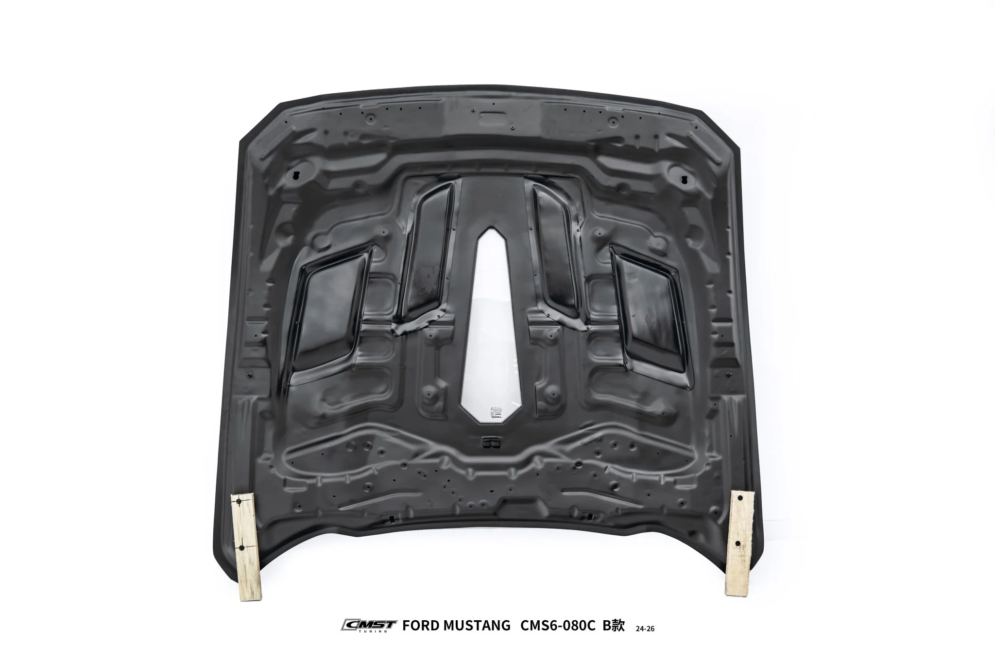 CMST Ford Mustang S650 2.3/5.0 Carbon Fibre Bonnet With Tempered Glass Window - Image 10