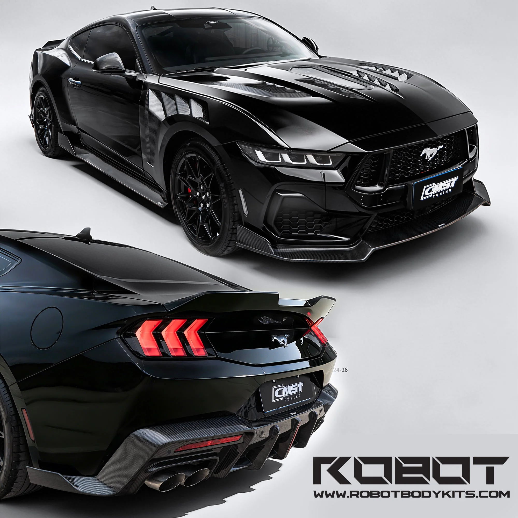 CMST Ford Mustang S650 2.3 / 5.0 Full Carbon Fibre Bodykit Style A - Image 2