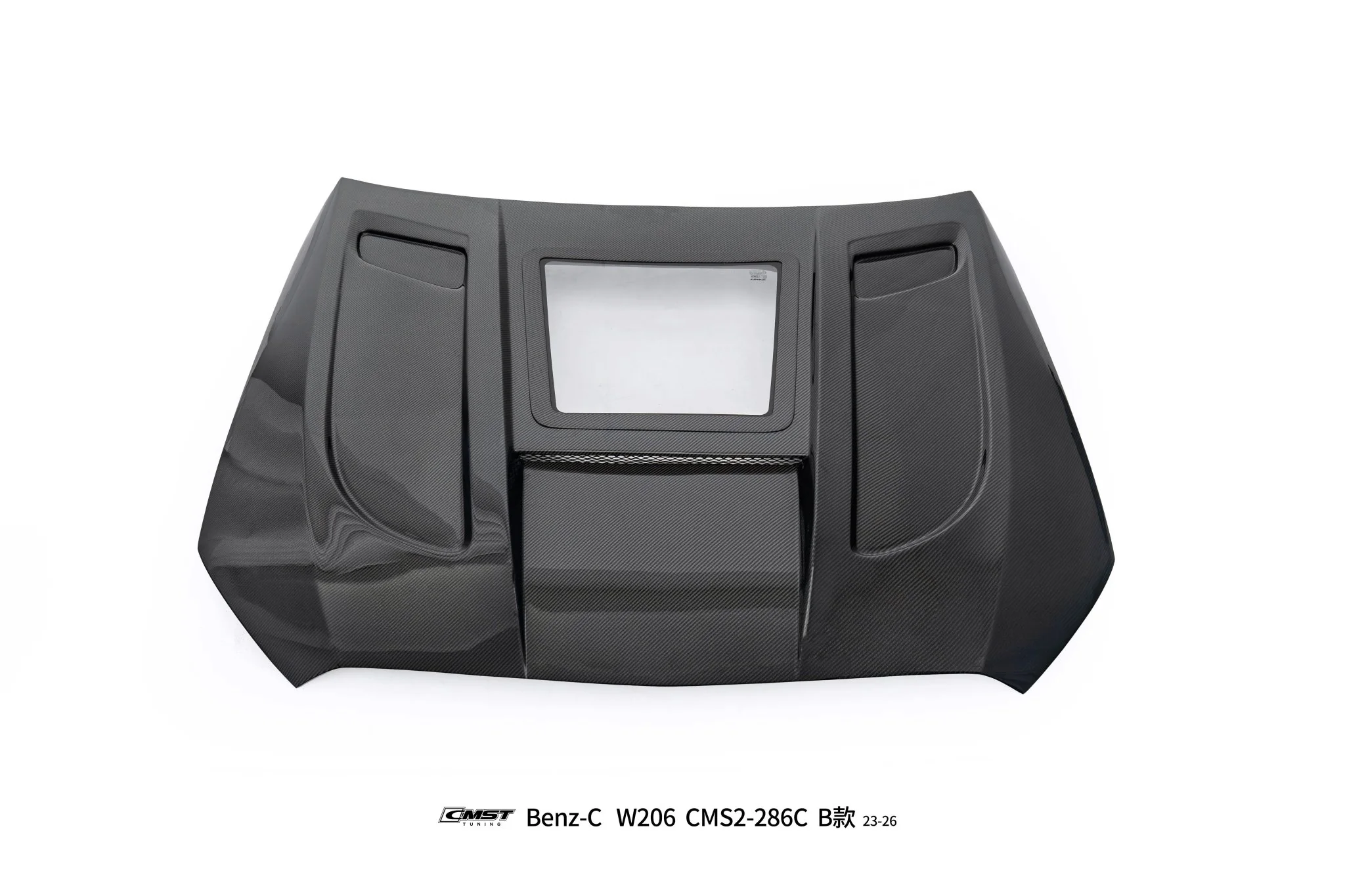 CMST Mercedes-Benz C-Class W206 Carbon Fibre Tempered Glass Bonnet V2 - Image 10