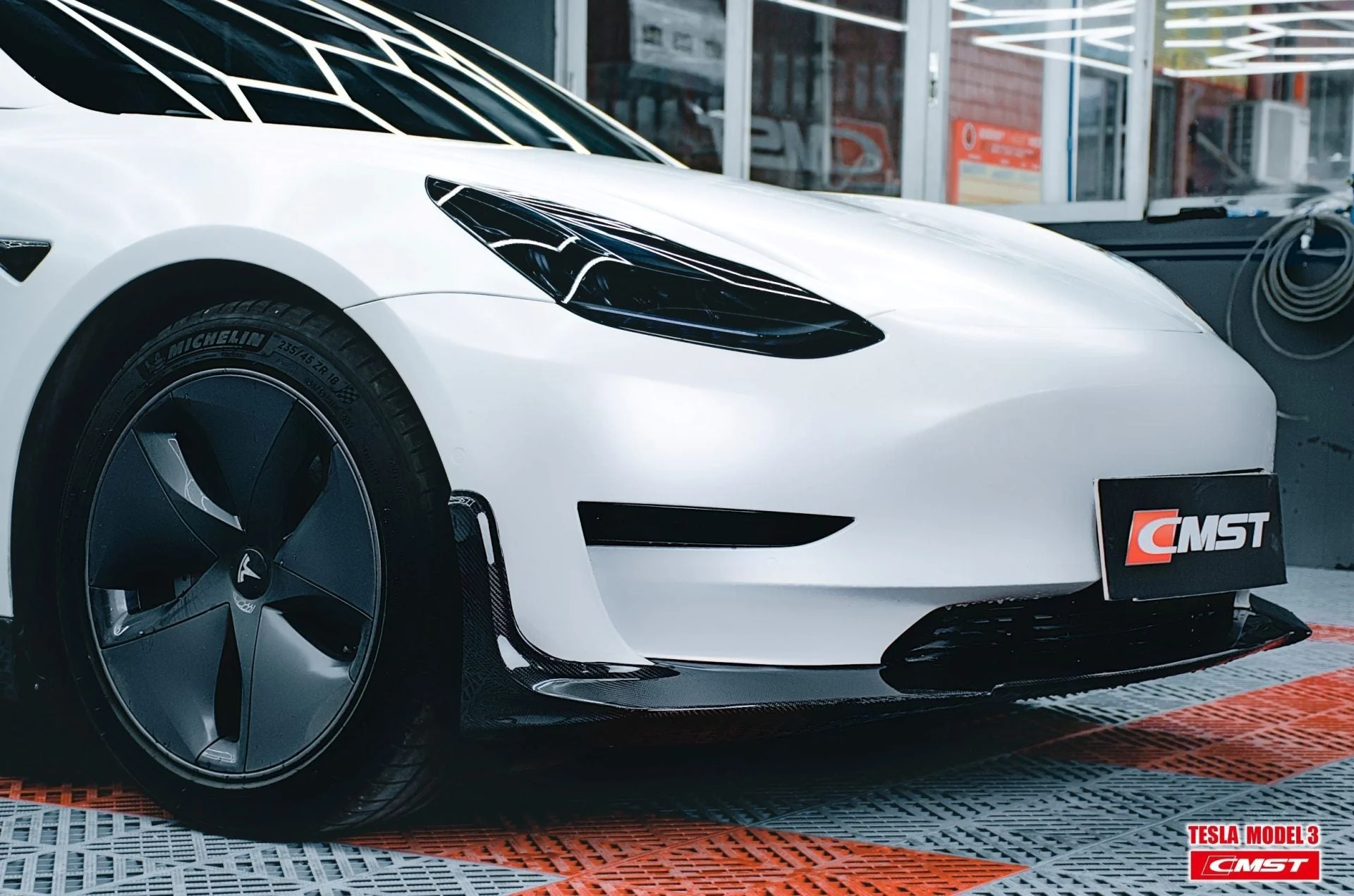 CMST Tesla Model 3 Carbon Fiber Full Body Kit Style E - Image 29