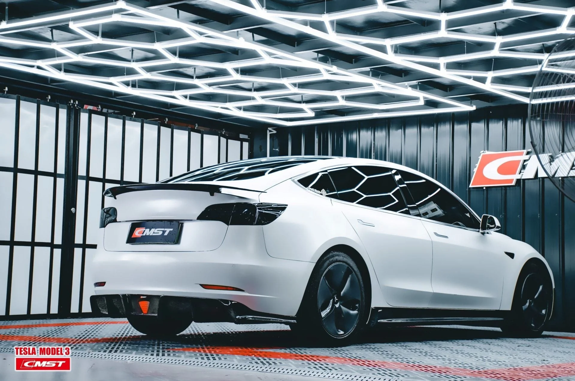 CMST Tesla Model 3 Carbon Fiber Full Body Kit Style E - Image 32