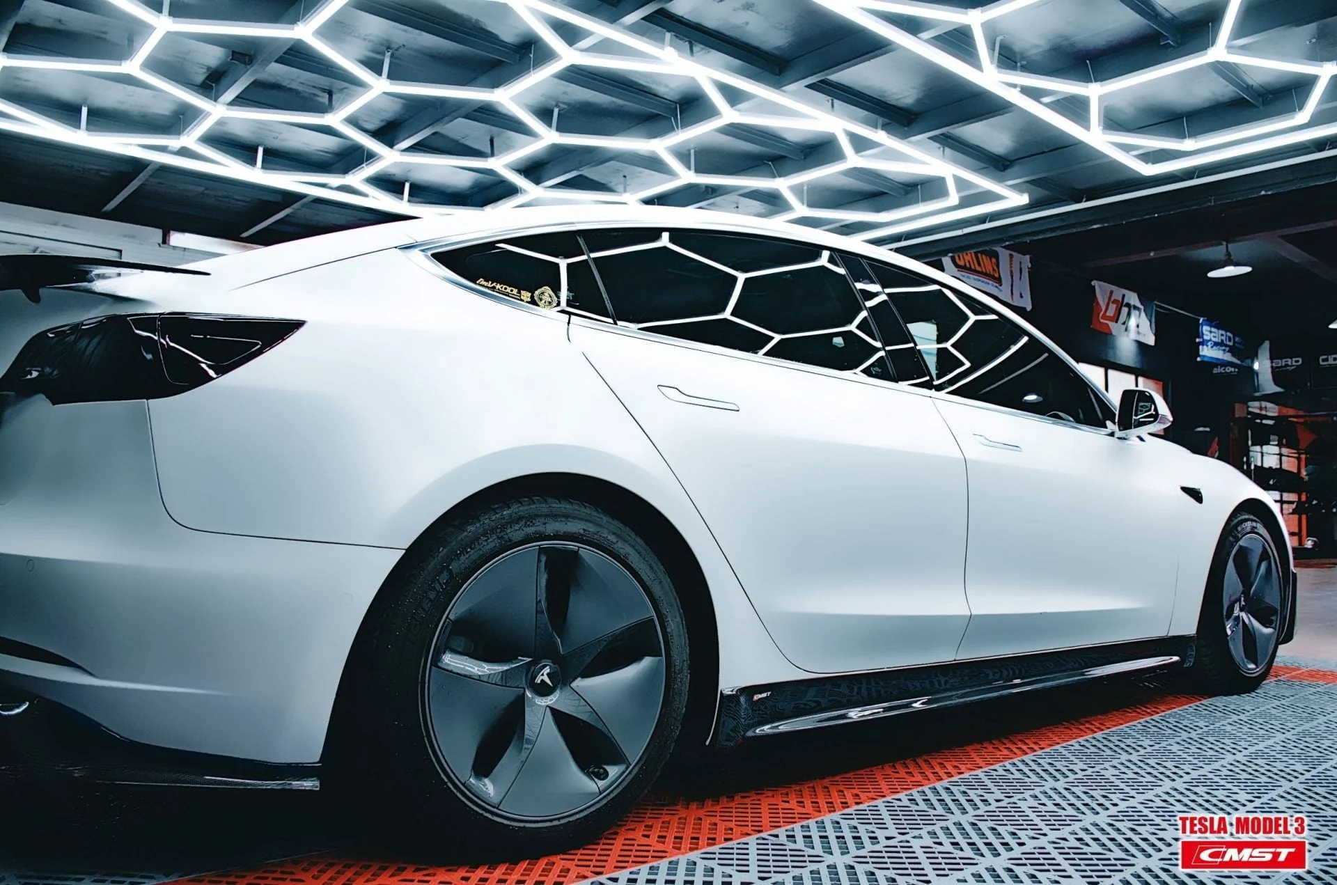CMST Tesla Model 3 Carbon Fiber Full Body Kit Style E - Image 36