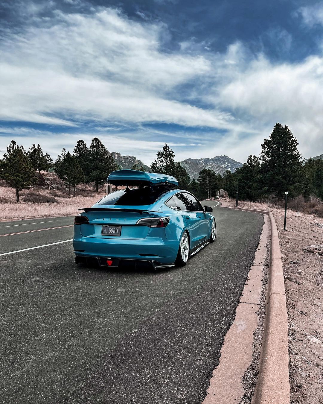 CMST Tesla Model 3 Carbon Fiber Full Body Kit Style E - Image 75