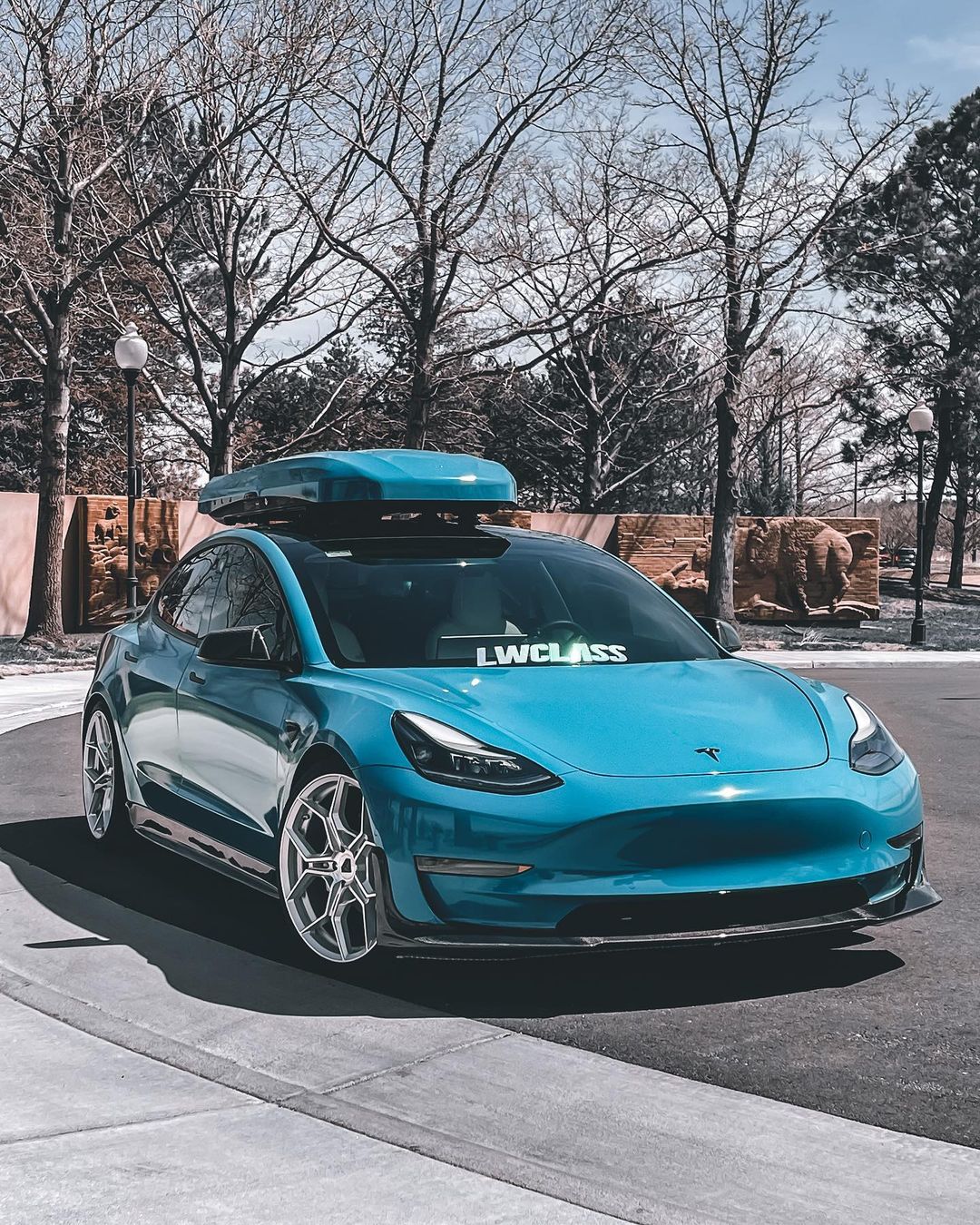 CMST Tesla Model 3 Carbon Fiber Full Body Kit Style E - Image 76