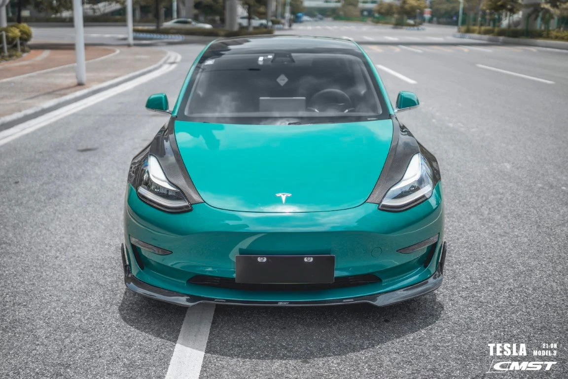 CMST Tesla Model 3 Carbon Fiber Full Body Kit Style F - Image 12