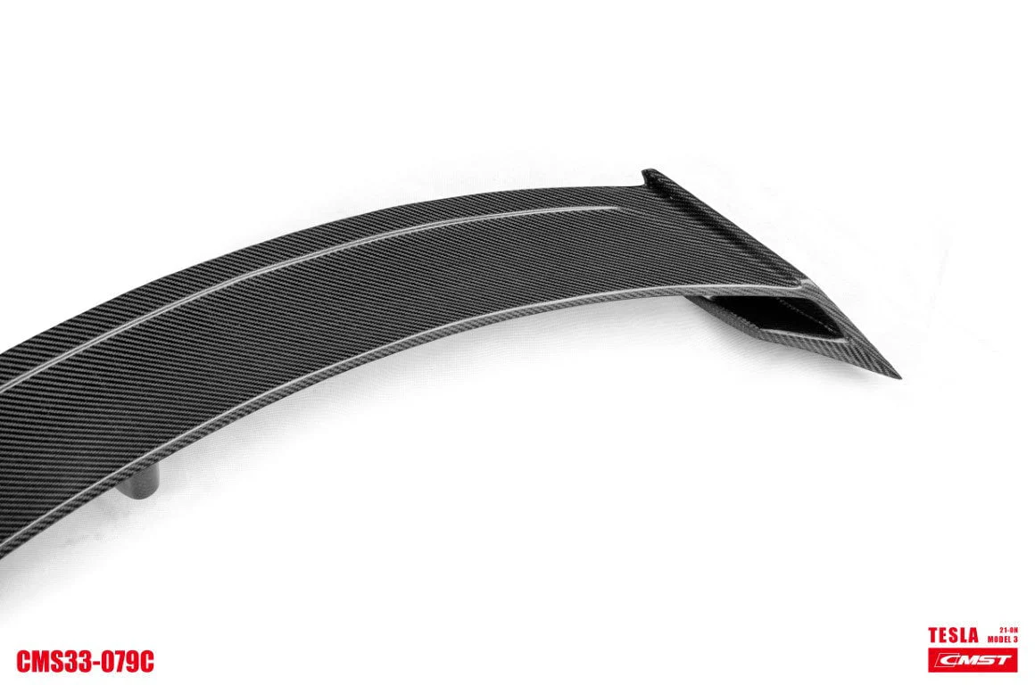 CMST Tesla Model 3 Carbon Fiber Full Body Kit Style F - Image 36