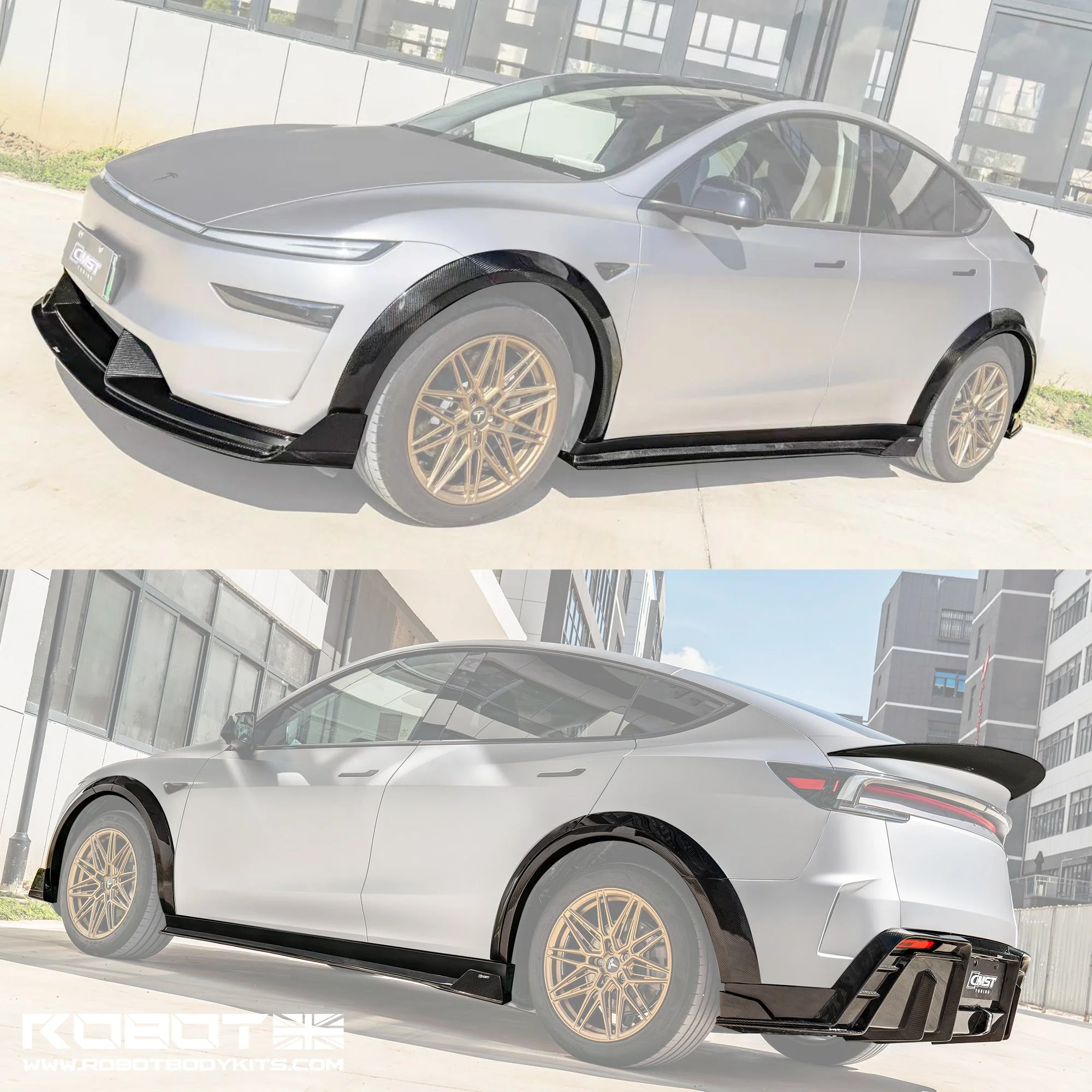 CMST Tesla Model Y Juniper (2024+) Full Carbon Fibre Bodykit + Wide Arch Extensions