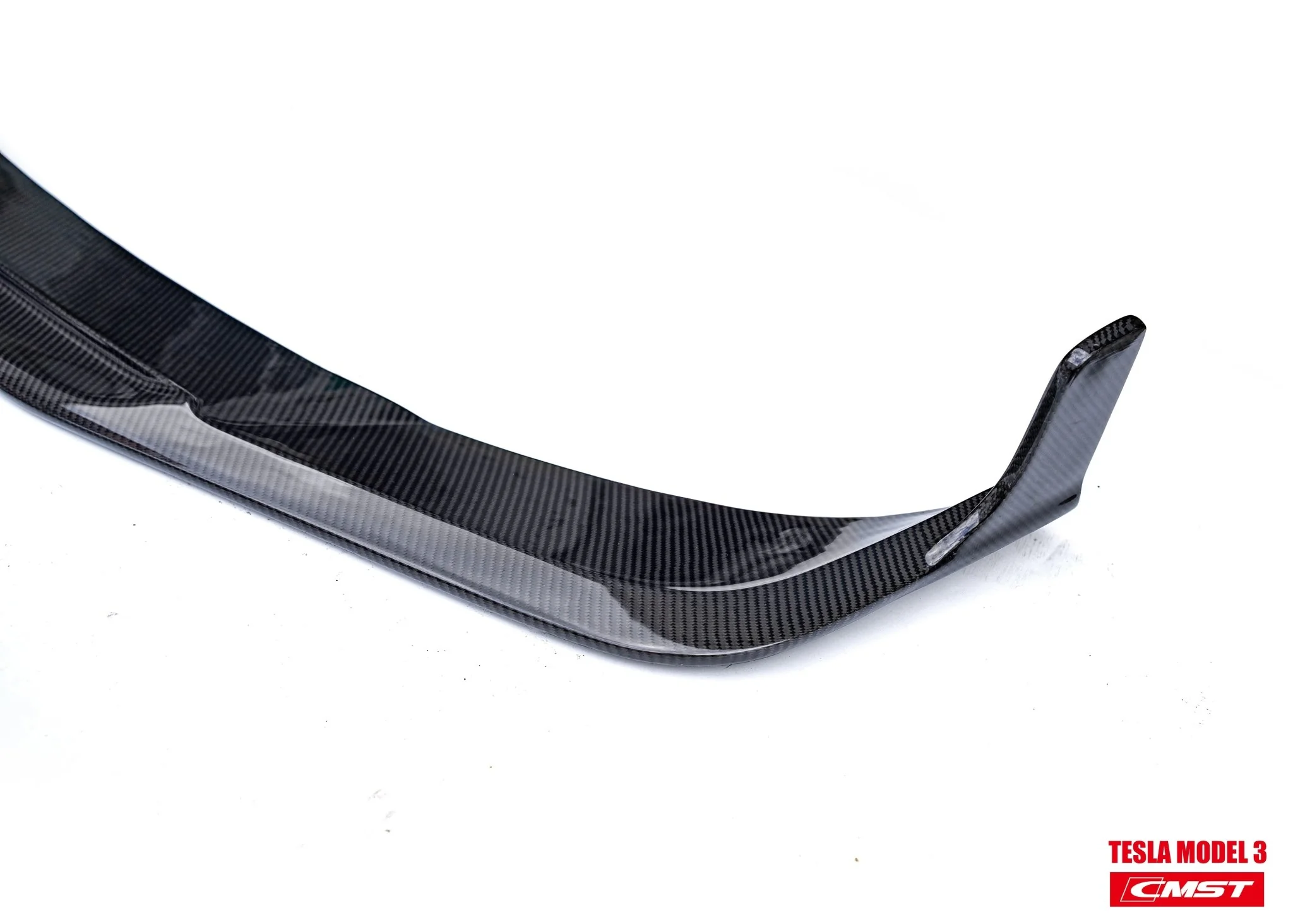 CMST Tuning Carbon Fiber Front Bumper for Tesla Model 3 Ver.1 with Carbon Fiber Canards & Front Lip - Image 16
