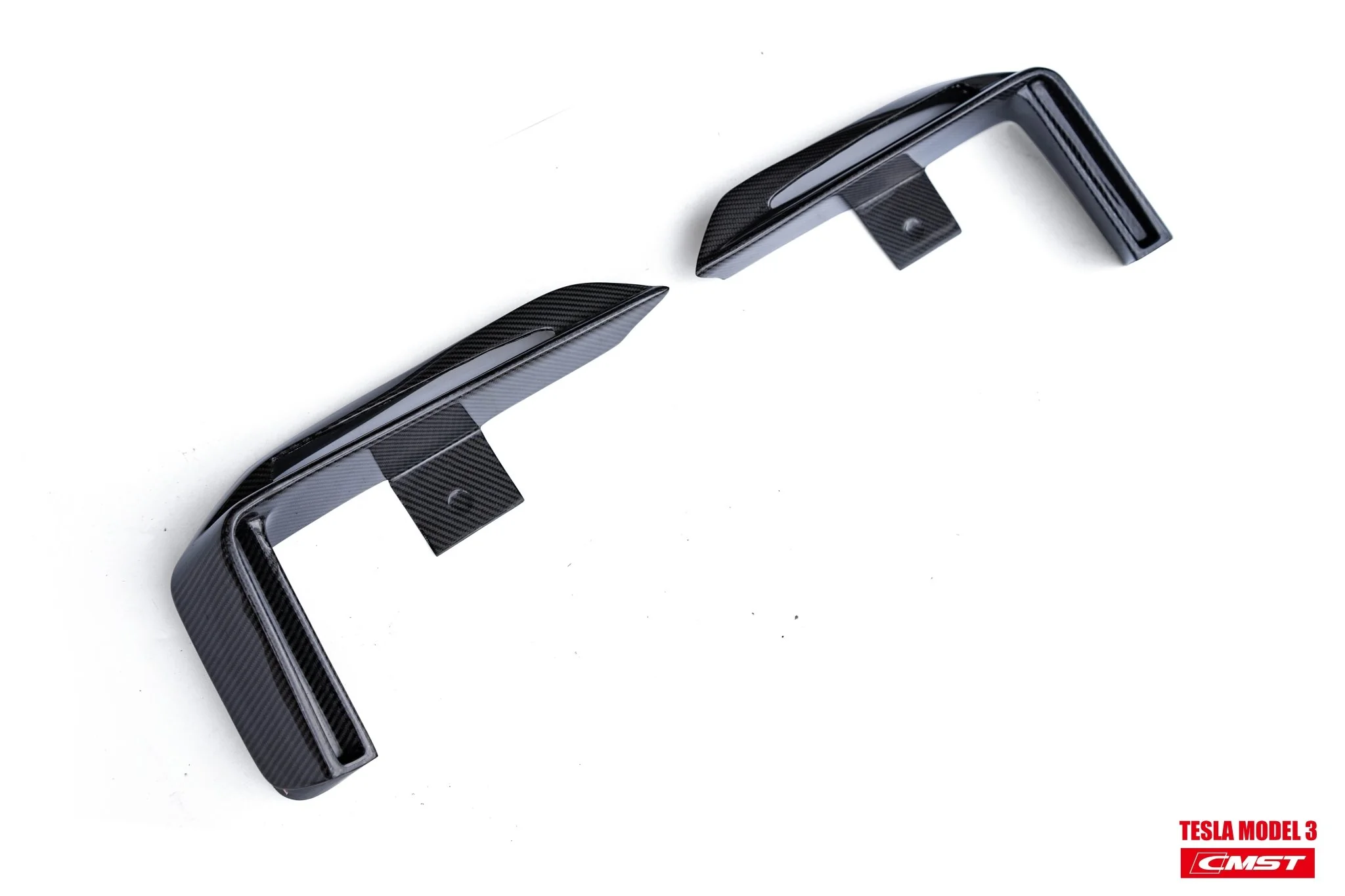 CMST Tuning Carbon Fiber Front Bumper for Tesla Model 3 Ver.1 with Carbon Fiber Canards & Front Lip - Image 18