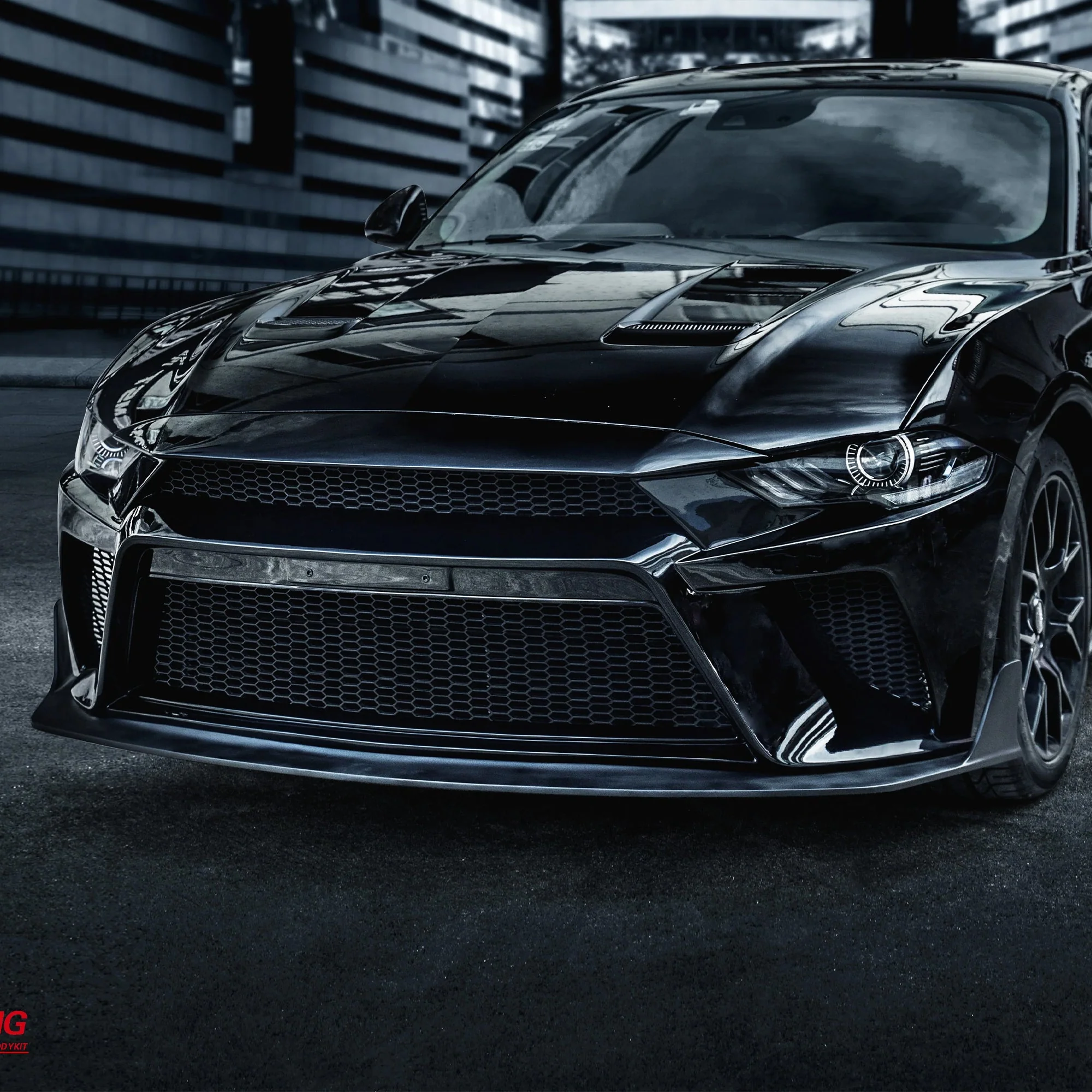 CMST  Carbon Fiber Front Bumper & Front Lip for Ford Mustang S550.2 2018 - 2022 - Image 2