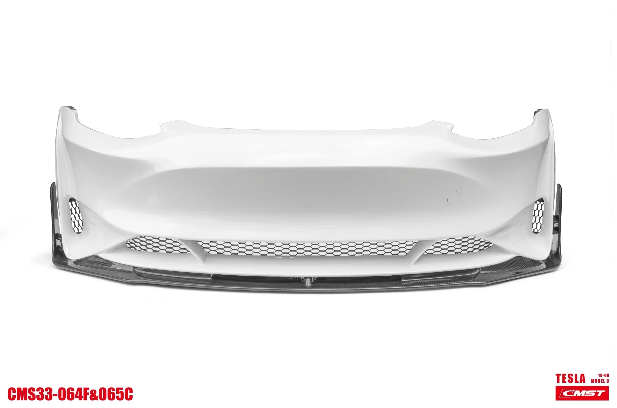 CMST Tuning Carbon Fiber Front Bumper & Front Lip for Tesla Model 3 Ver.2 - Image 16