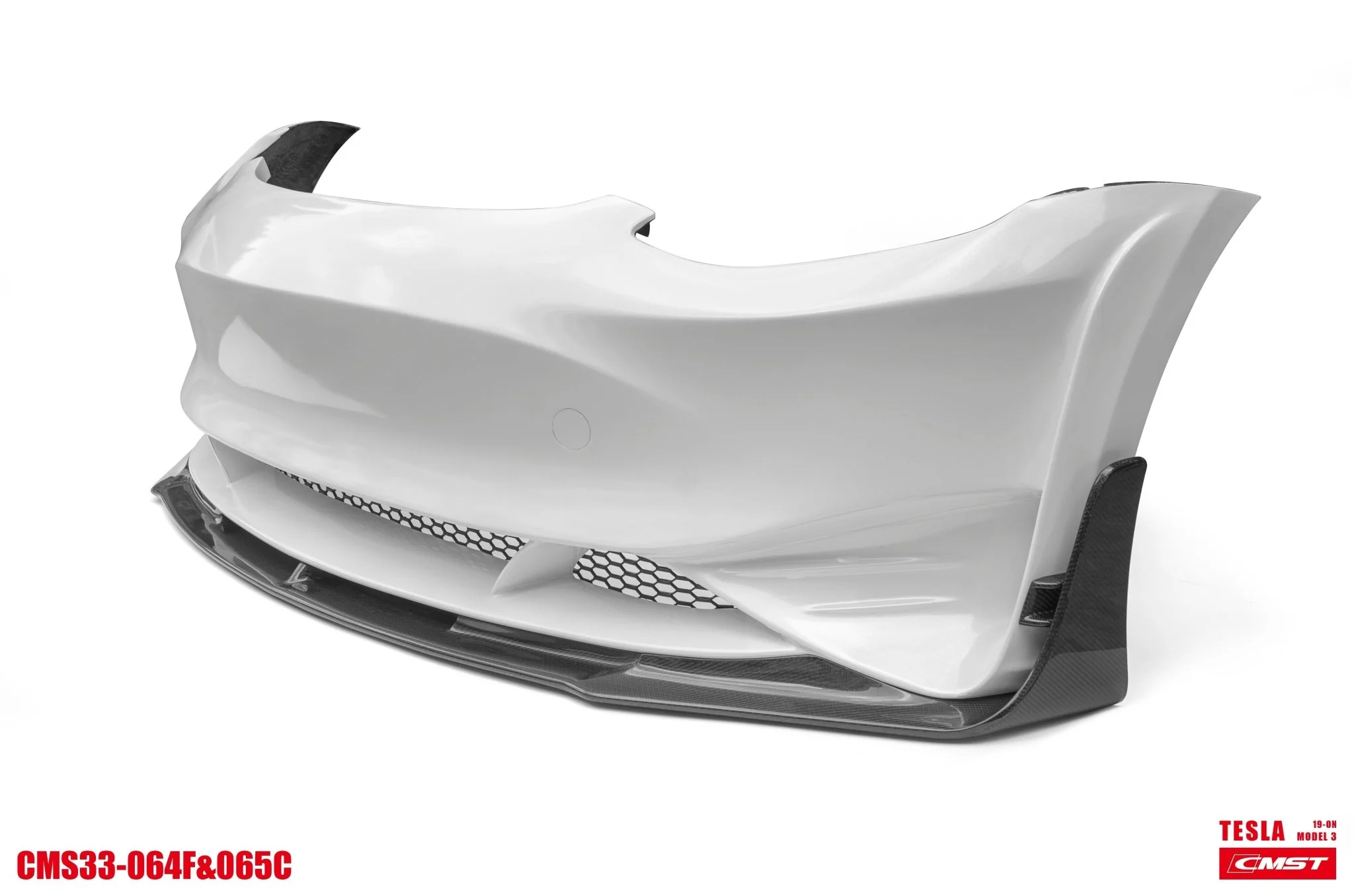 CMST Tuning Carbon Fiber Front Bumper & Front Lip for Tesla Model 3 Ver.2 - Image 17