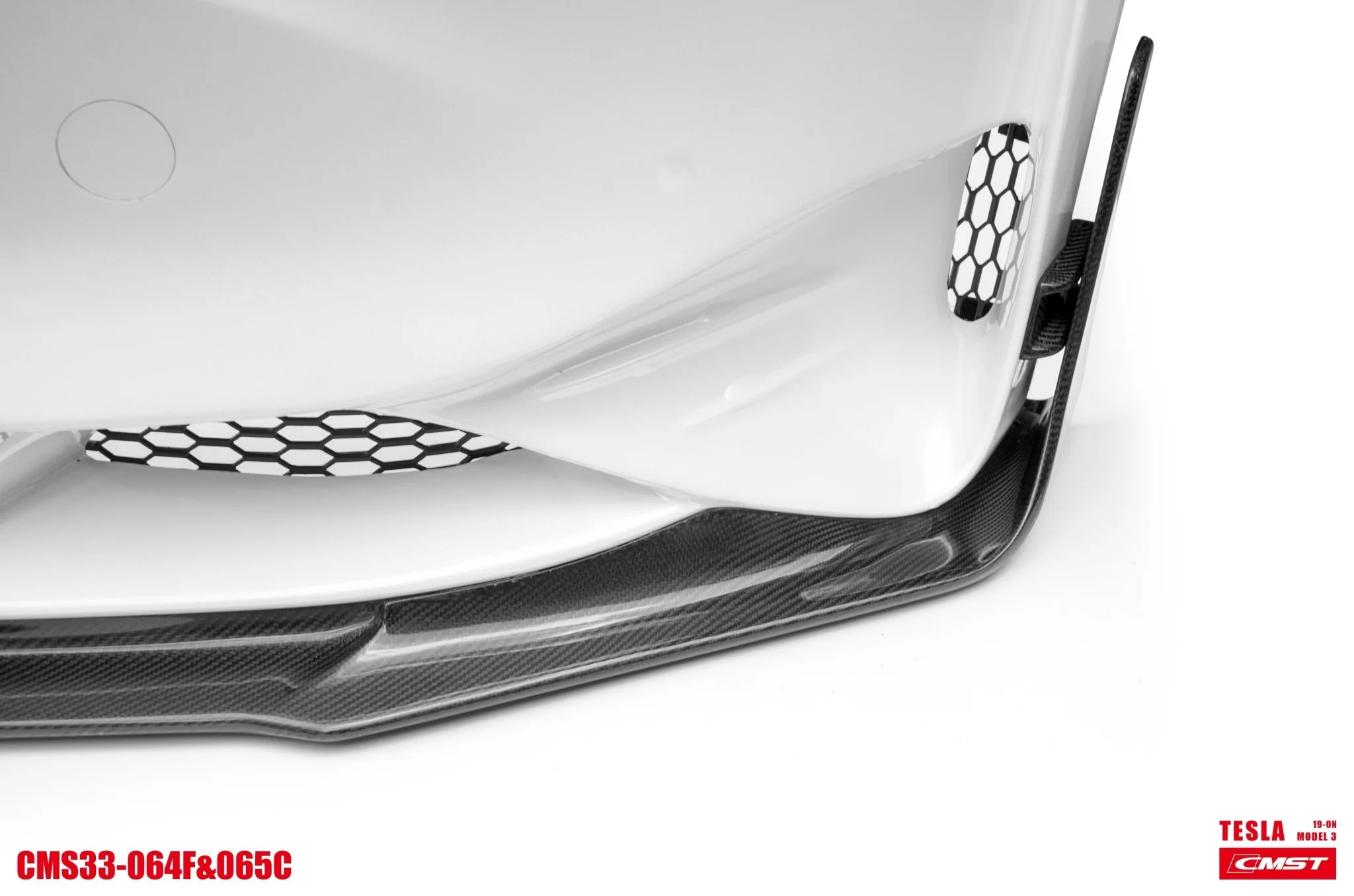 CMST Tuning Carbon Fiber Front Bumper & Front Lip for Tesla Model 3 Ver.2 - Image 18